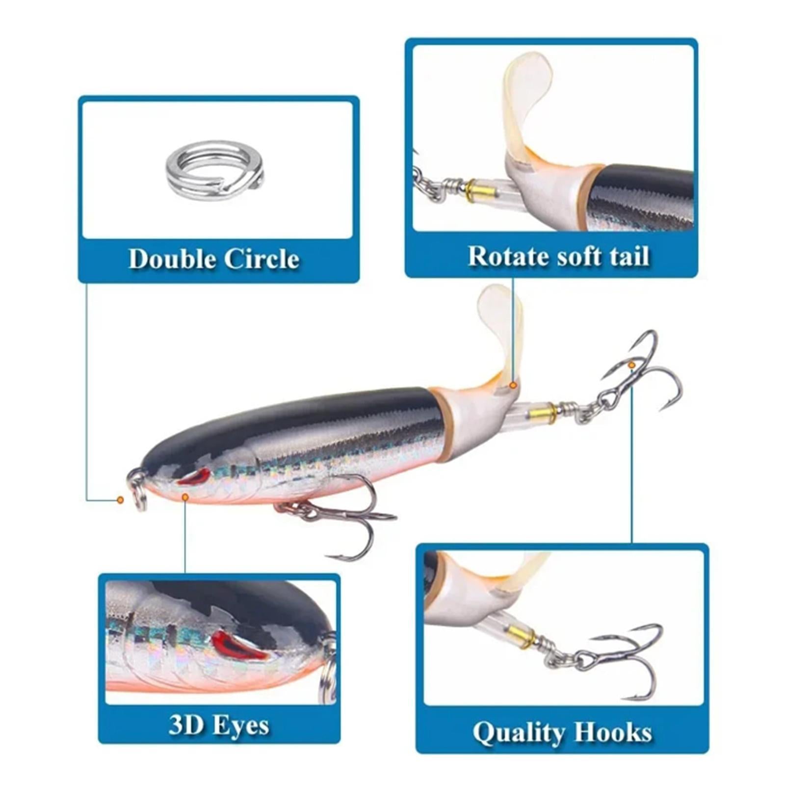 5x Fishing Lures Crankbait Hard Spinnerbaits Swimbaits for Pike Crappie Bass