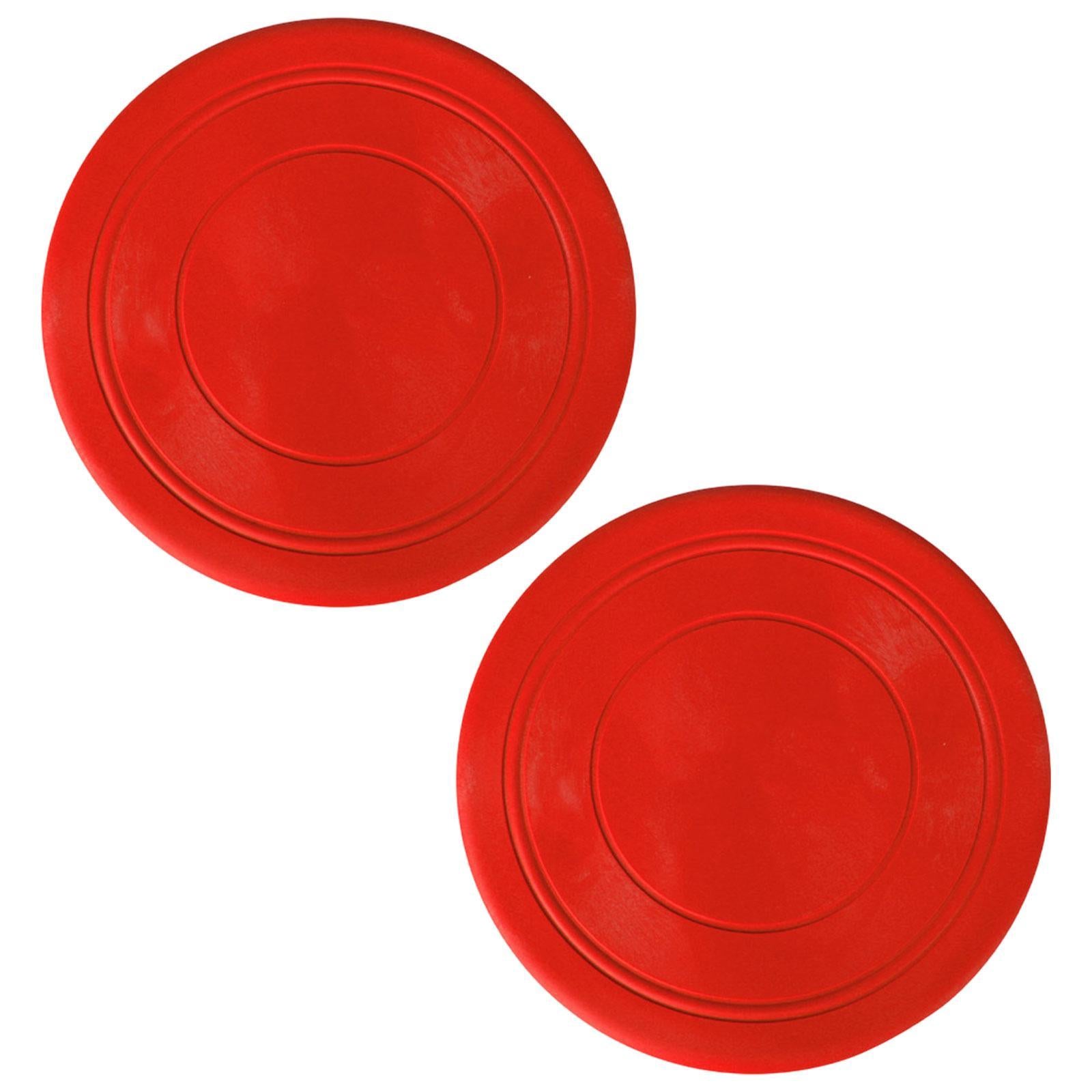 2Pcs Kids Flying Discs Outdoor Children Playing for Picnic Background Garden Red