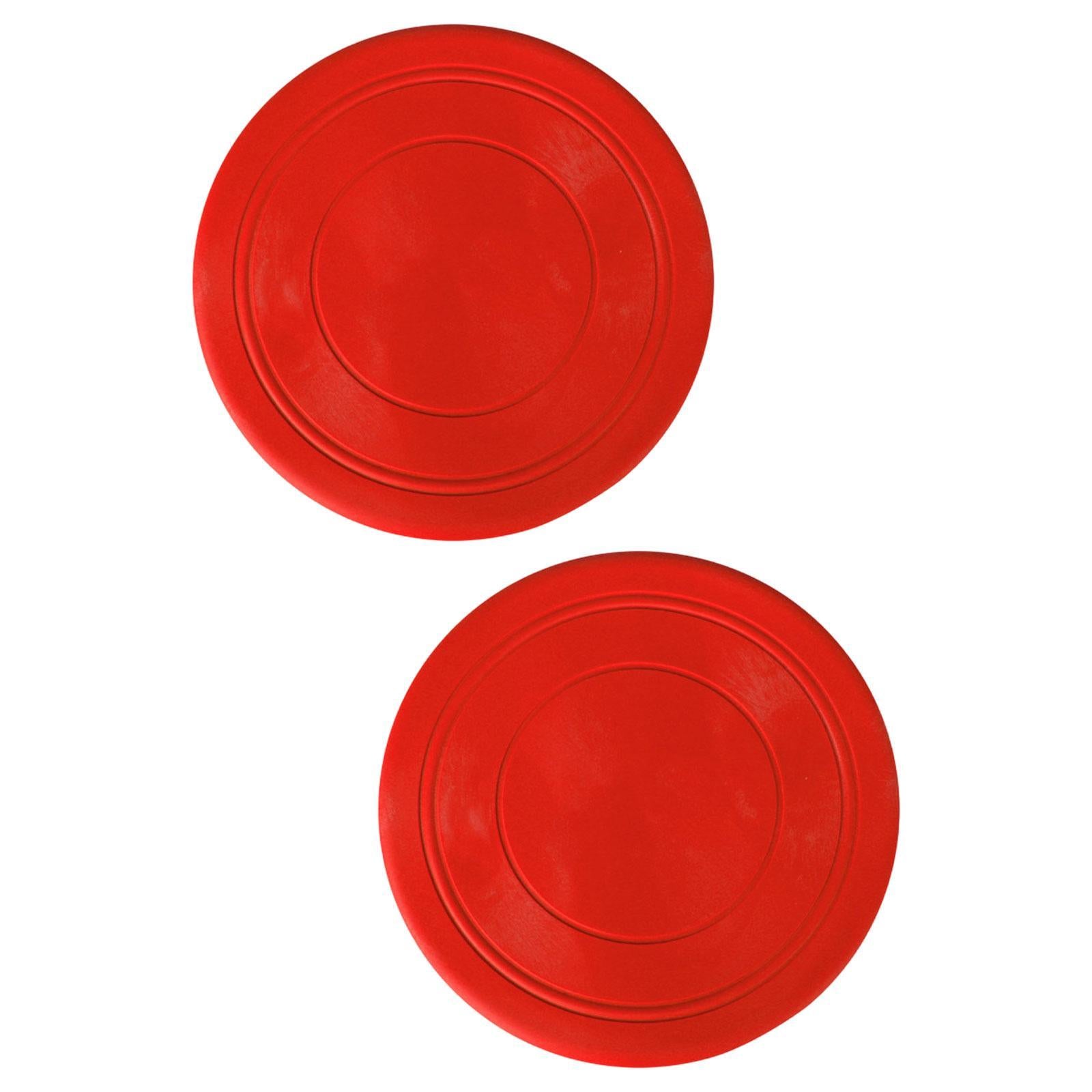 2Pcs Kids Flying Discs Outdoor Children Playing for Picnic Background Garden Red
