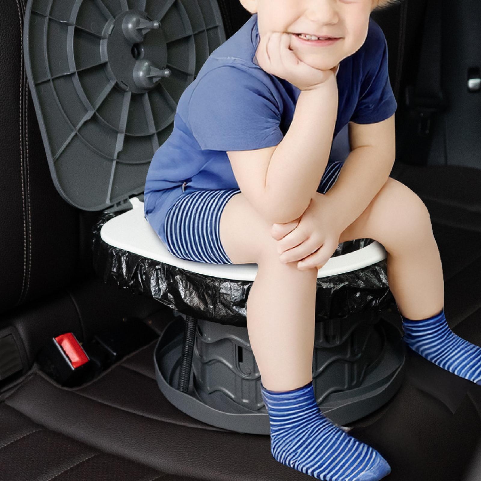Foldable Toilet Stool Travel Potty Beach Backpacking Portable Camping Toilet Black