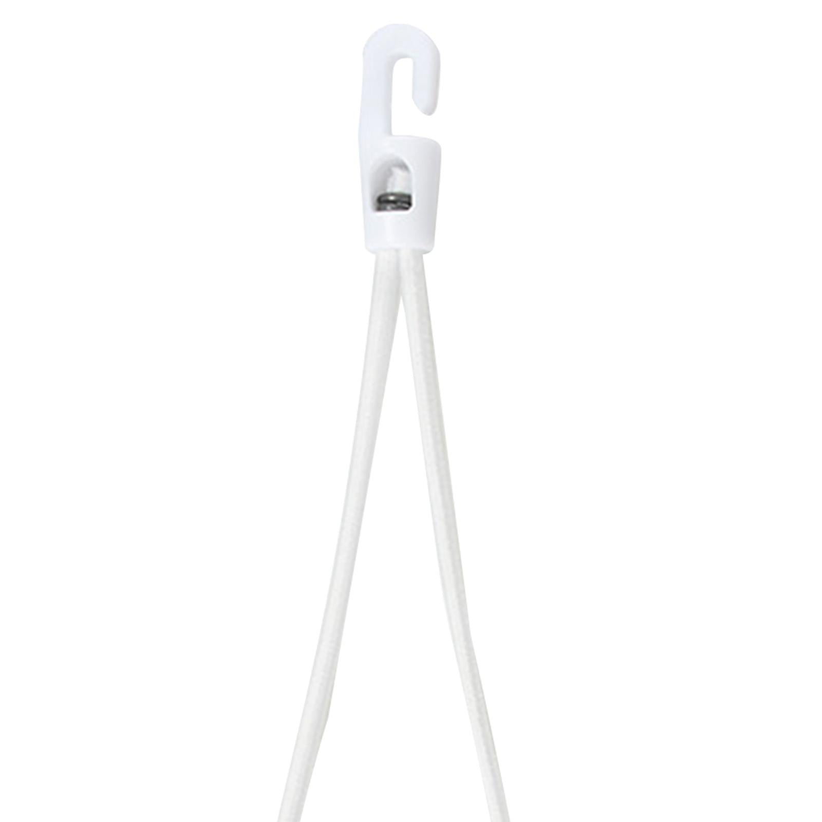 20Pcs Hook Bungee Cords Multipurpose 25cm Length for Luggage Roof Tents Bike White