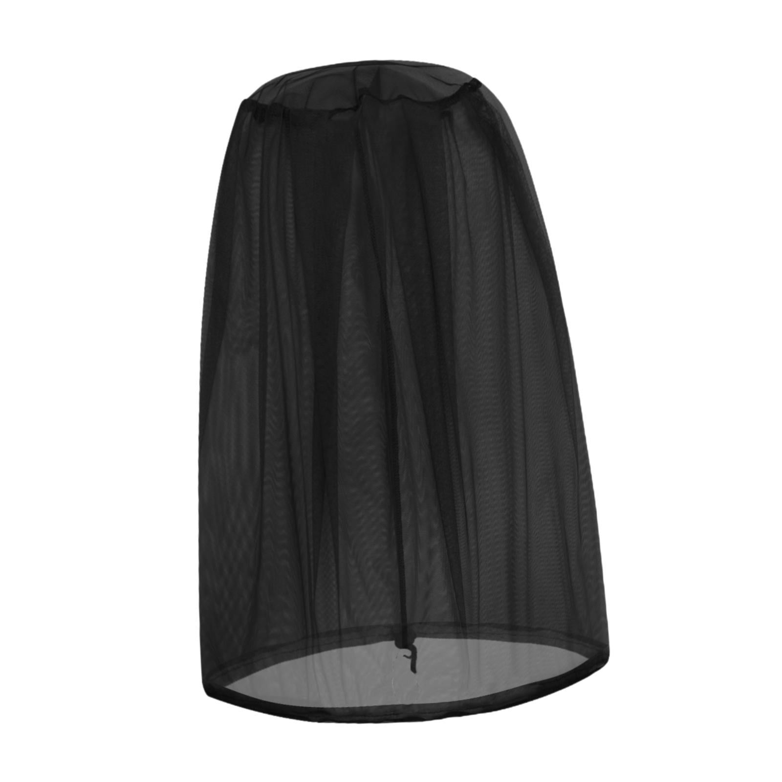 Mosquito Head Net Mosquito Face Shield for Fishing Outdoor Activities Travel Black