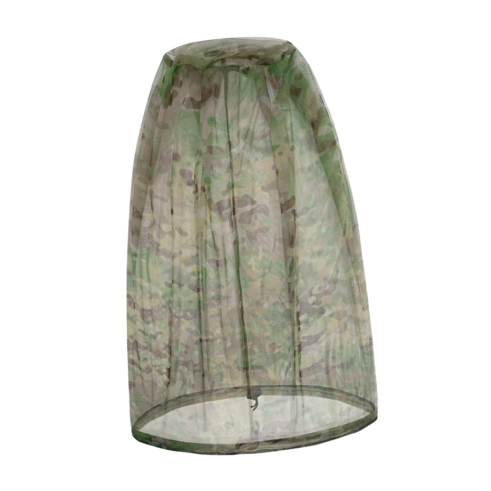 Mosquito Head Net Mosquito Face Shield for Fishing Outdoor Activities Travel Camo