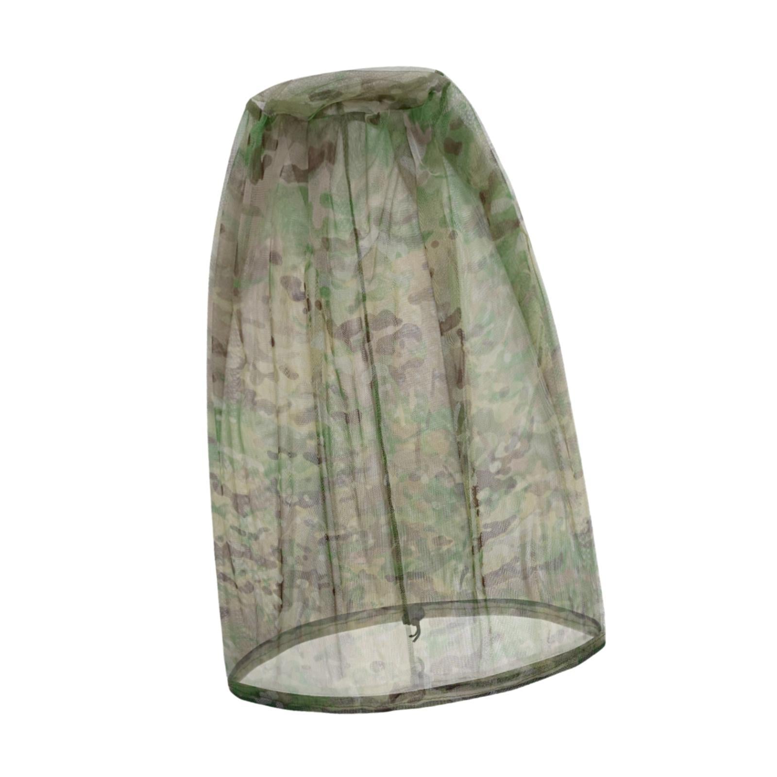Mosquito Head Net Mosquito Face Shield for Fishing Outdoor Activities Travel Camo