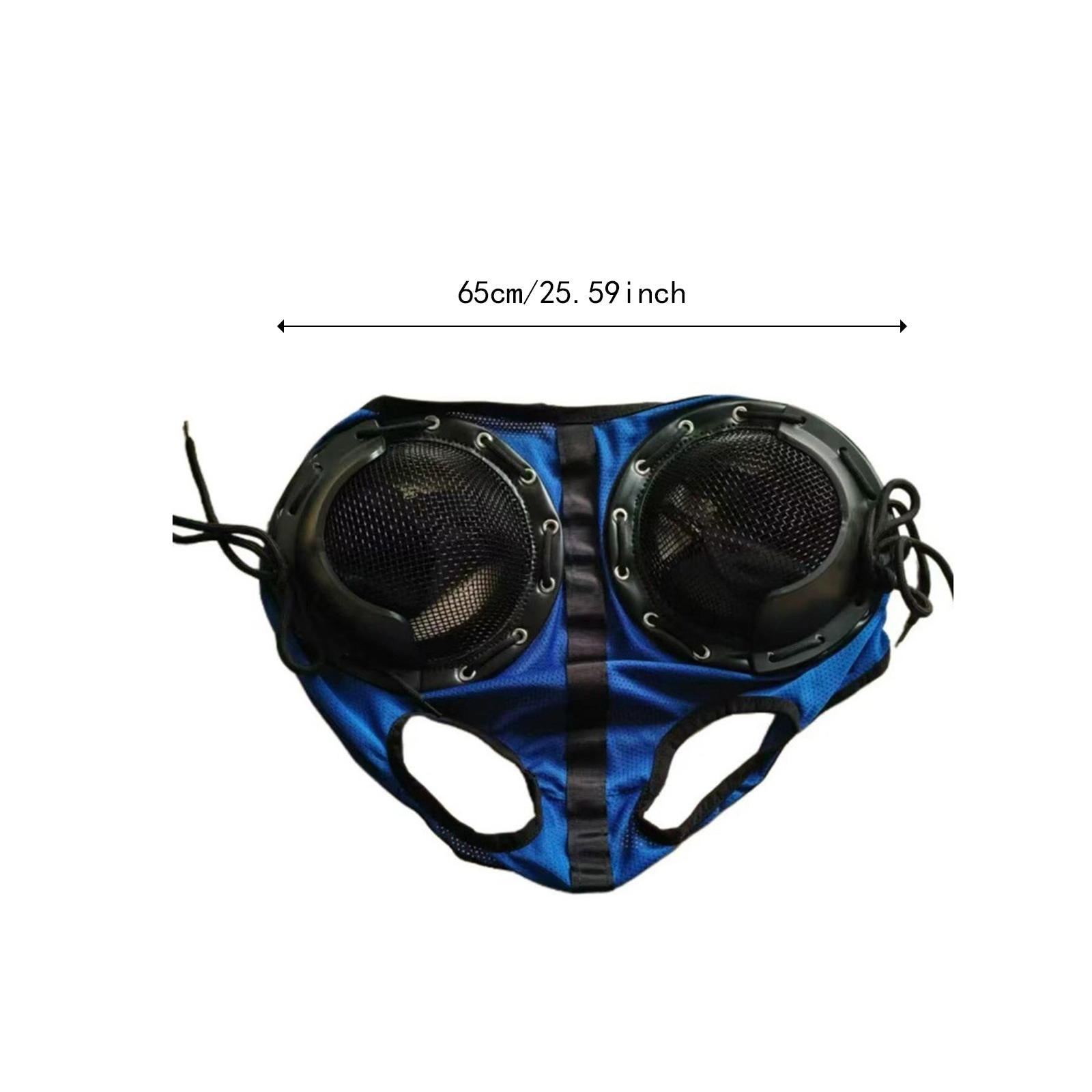 Horse Riding Glasses Professional Reduce Visual Interference Horse Eye Cover Blue