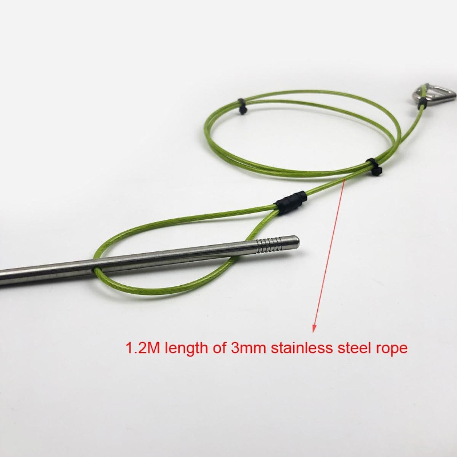 Float Fish Stringer Sturdy for Spearfishing for Saltwater Freshwater Snapper rope length 80CM