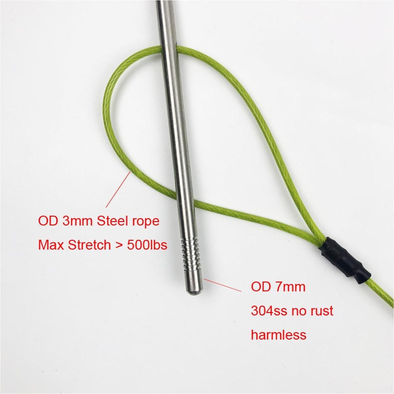 Float Fish Stringer Sturdy for Spearfishing for Saltwater Freshwater Snapper rope length 100CM