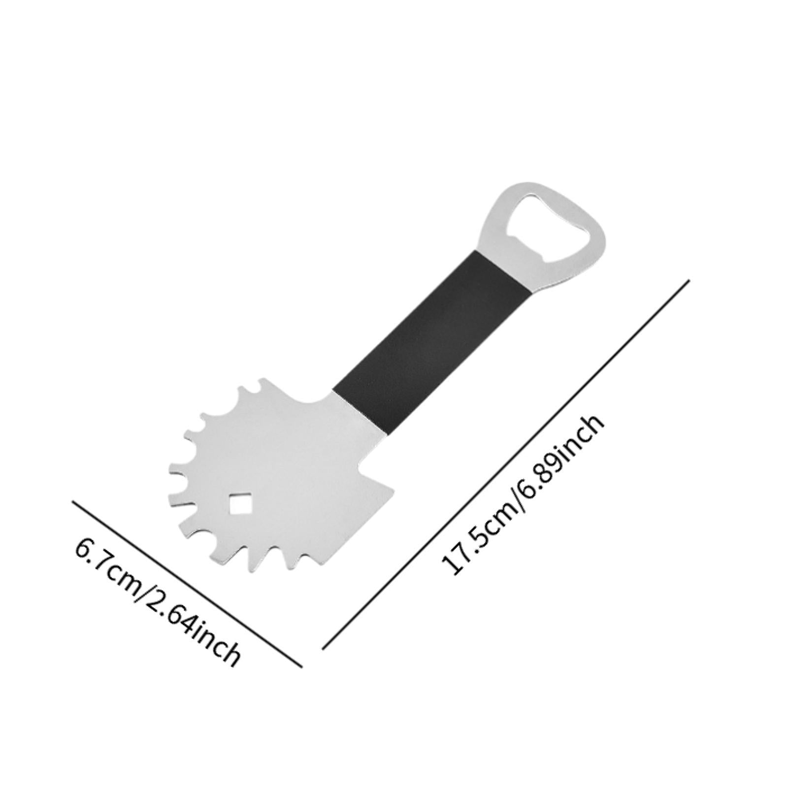 BBQ Grate Scraper Comfortable Grip Bottle Opener for Outdoor Kitchen Parties