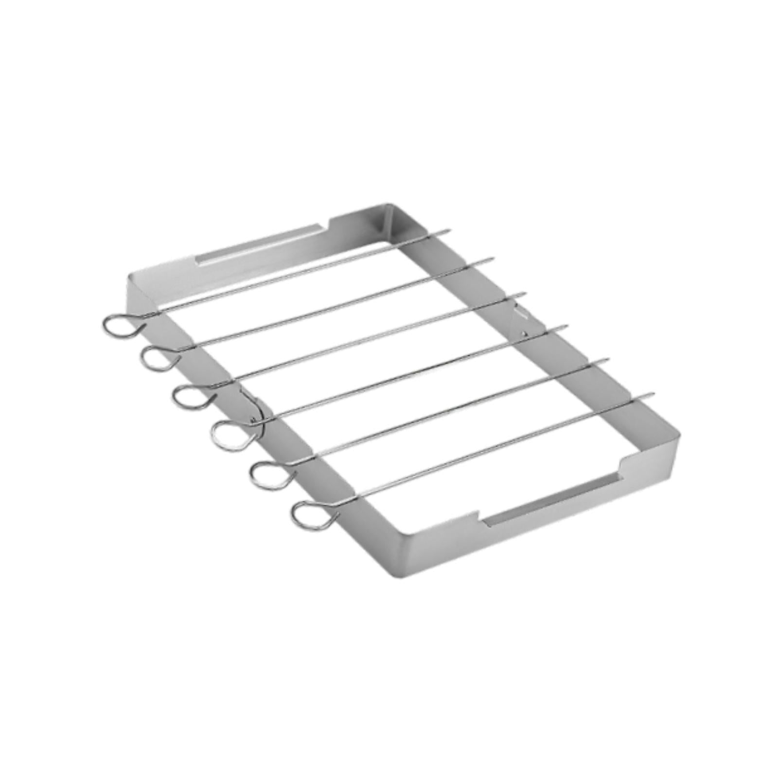 Stainless Steel BBQ Shish Set Shish Holder for BBQ Beach Outdoor