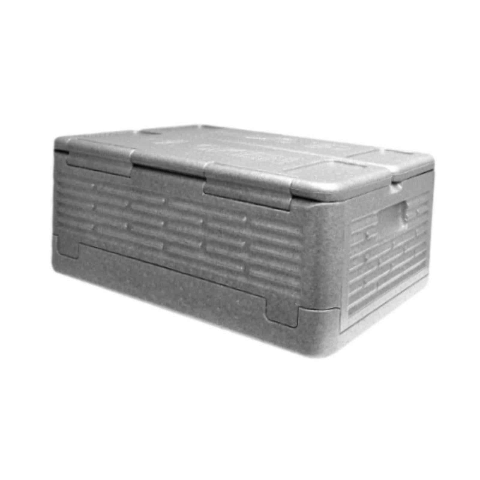 Insulated Food Pan Carrier Foldable Storage EPP for Camping Boating Barbecue Grey