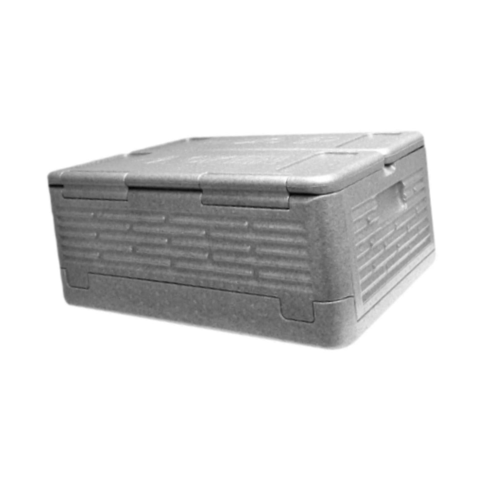 Insulated Food Pan Carrier Foldable Storage EPP for Camping Boating Barbecue Grey