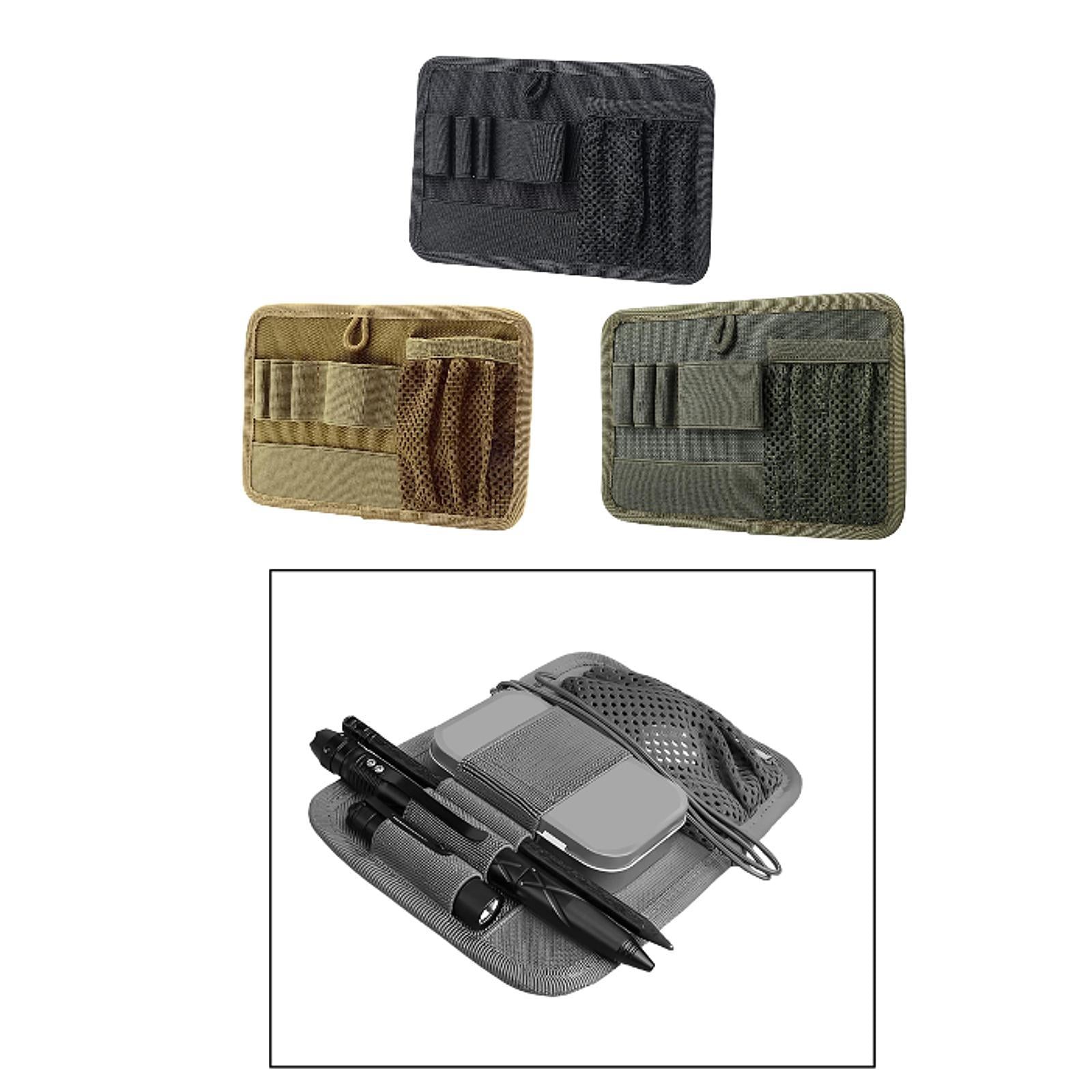 EDC Tool Organizer Board Portable Backpack Accessories for Holding Keychains Black