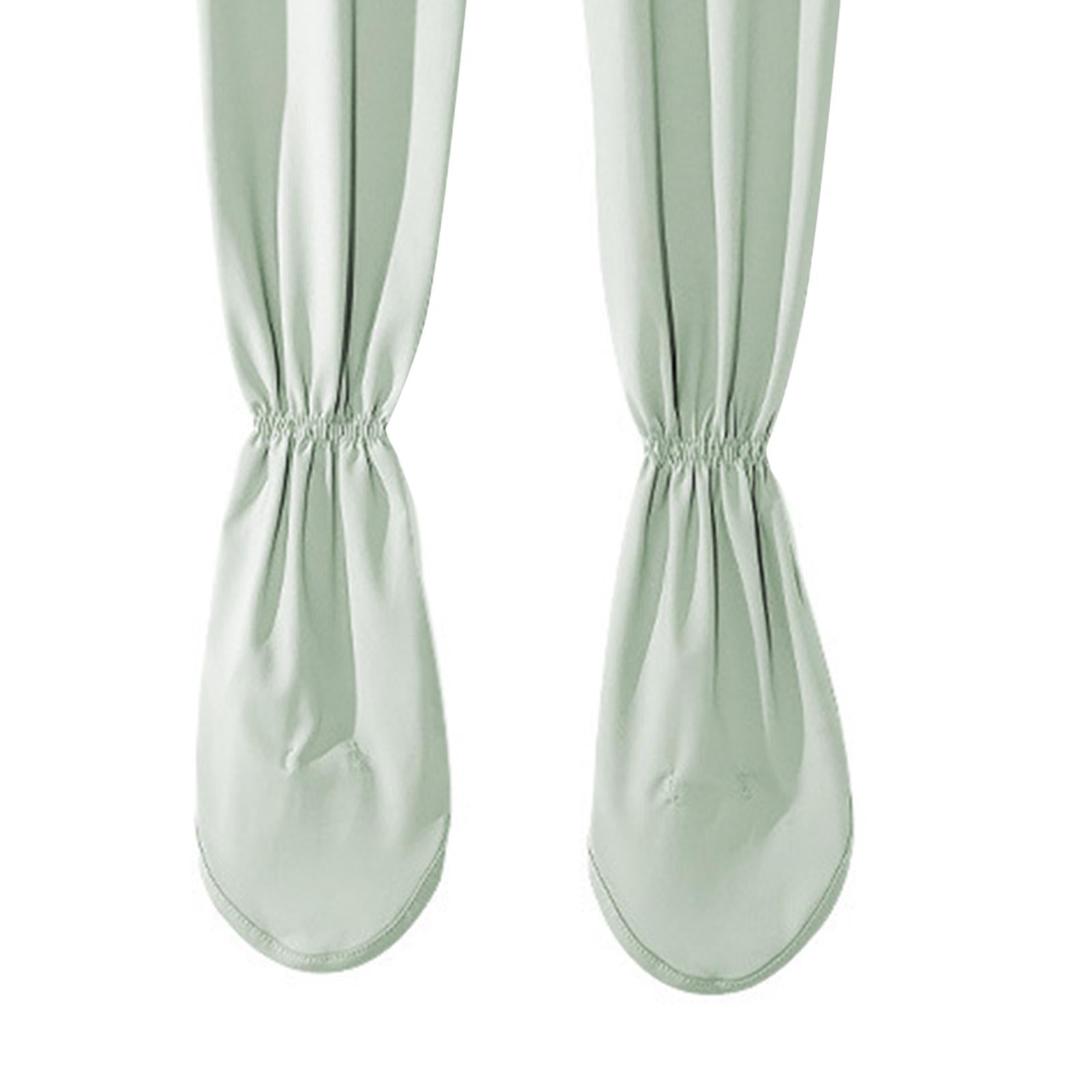 Adjustable Arm Sleeves with Gloves Driving Sun Sleeves for Garden Lawn Women Green