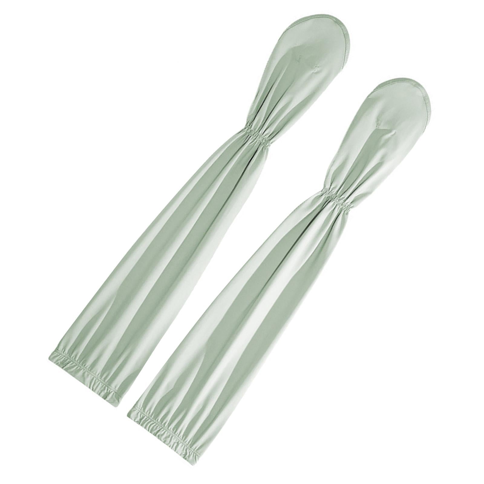 Adjustable Arm Sleeves with Gloves Driving Sun Sleeves for Garden Lawn Women Green