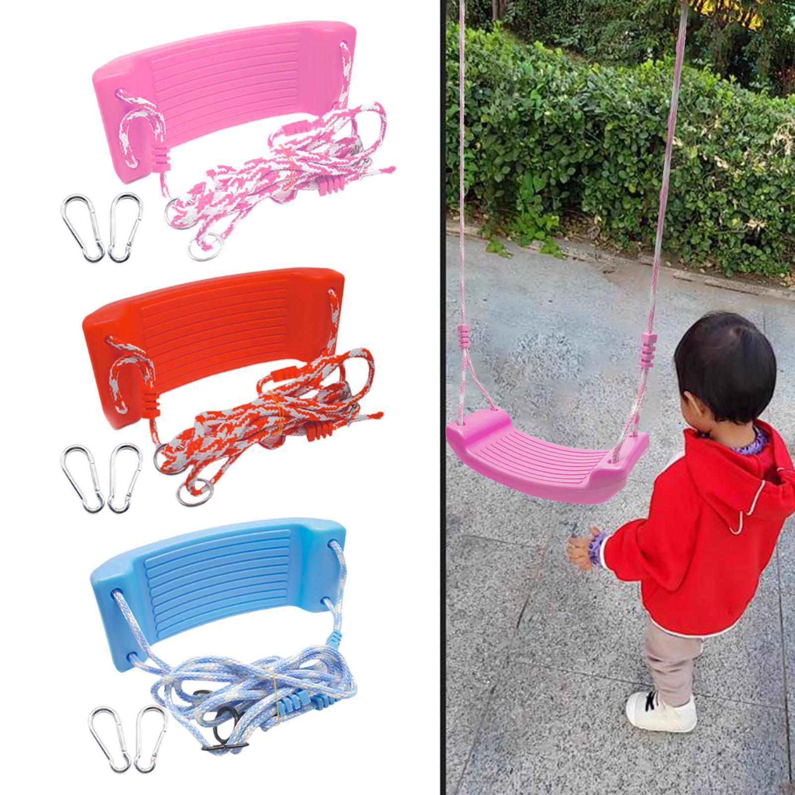 Full Swing Set Easy to Install 1 Complete Swing Kit for Backyard Kids Adults Pink