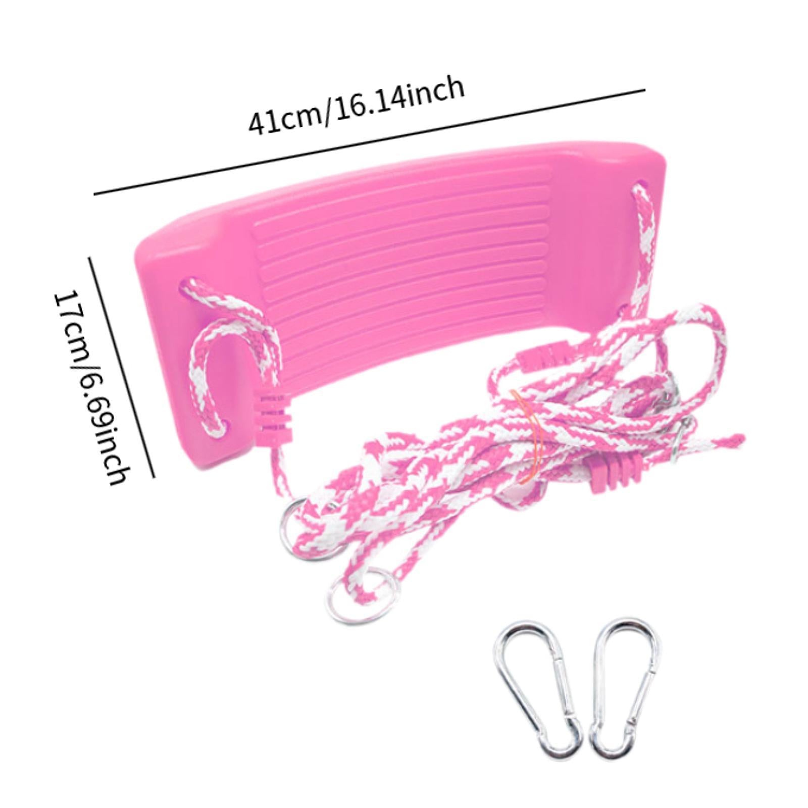 Full Swing Set Easy to Install 1 Complete Swing Kit for Backyard Kids Adults Pink
