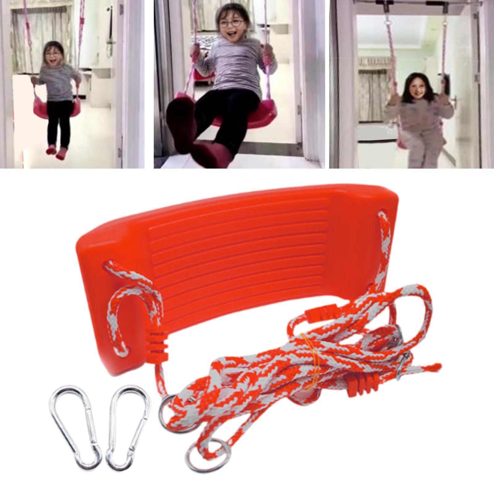 Full Swing Set Easy to Install 1 Complete Swing Kit for Backyard Kids Adults Red