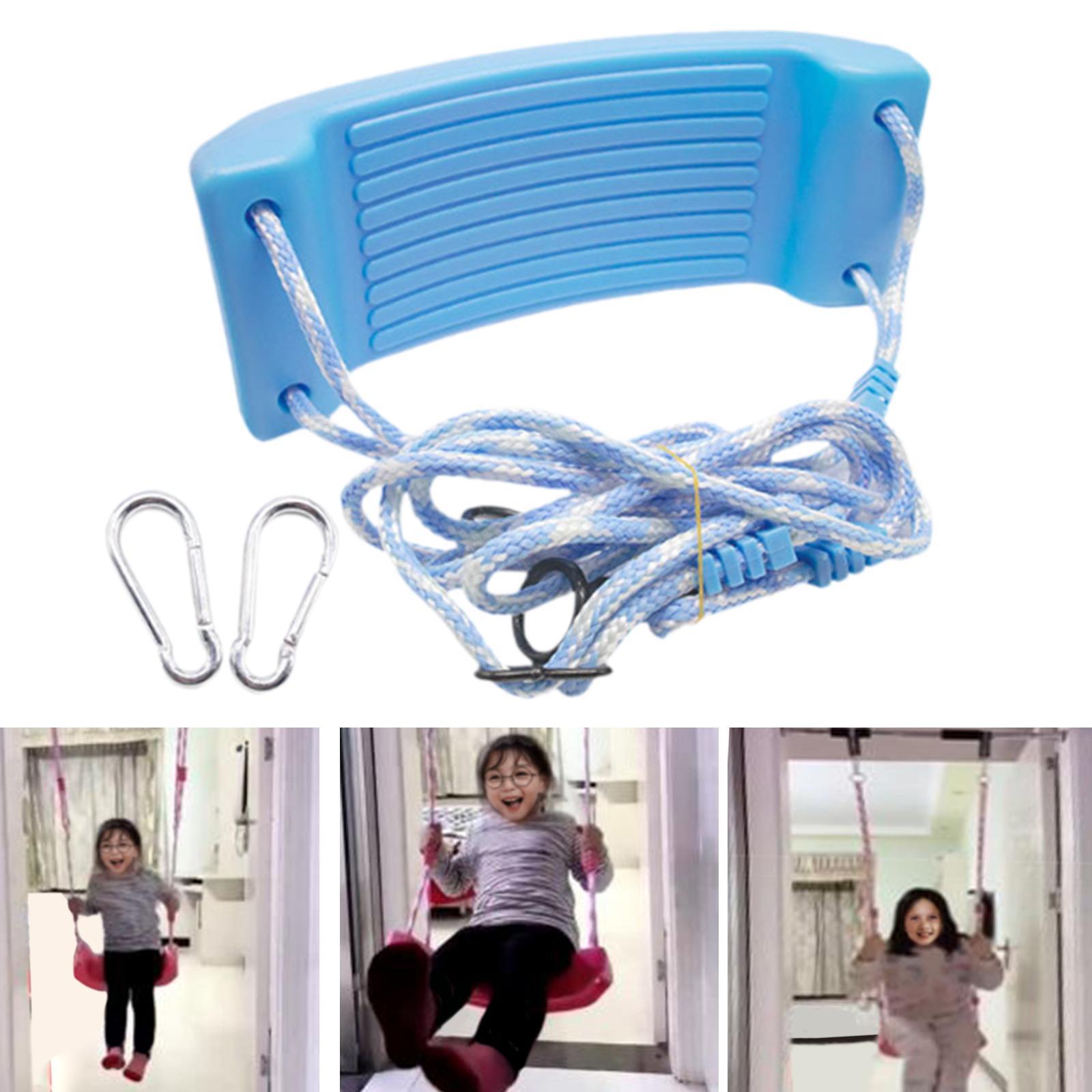 Full Swing Set Easy to Install 1 Complete Swing Kit for Backyard Kids Adults Blue