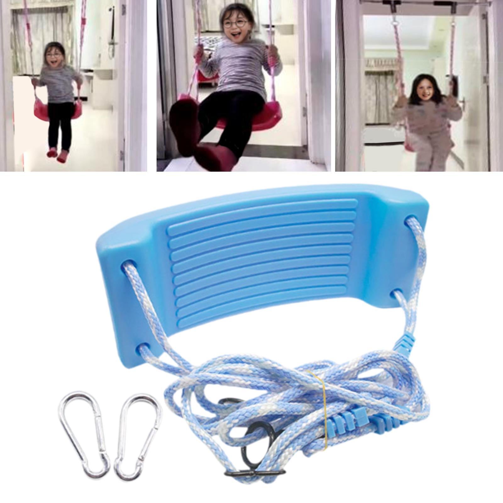 Full Swing Set Easy to Install 1 Complete Swing Kit for Backyard Kids Adults Blue