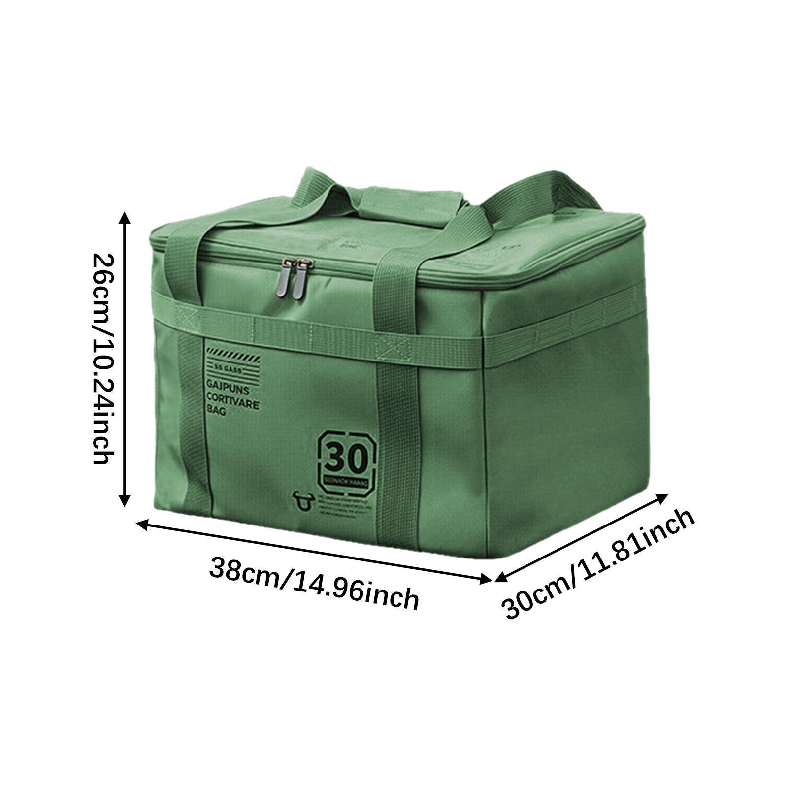 Camping Storage Bag Multifunctional Trunk Organizer for Travel Beach Fishing Green