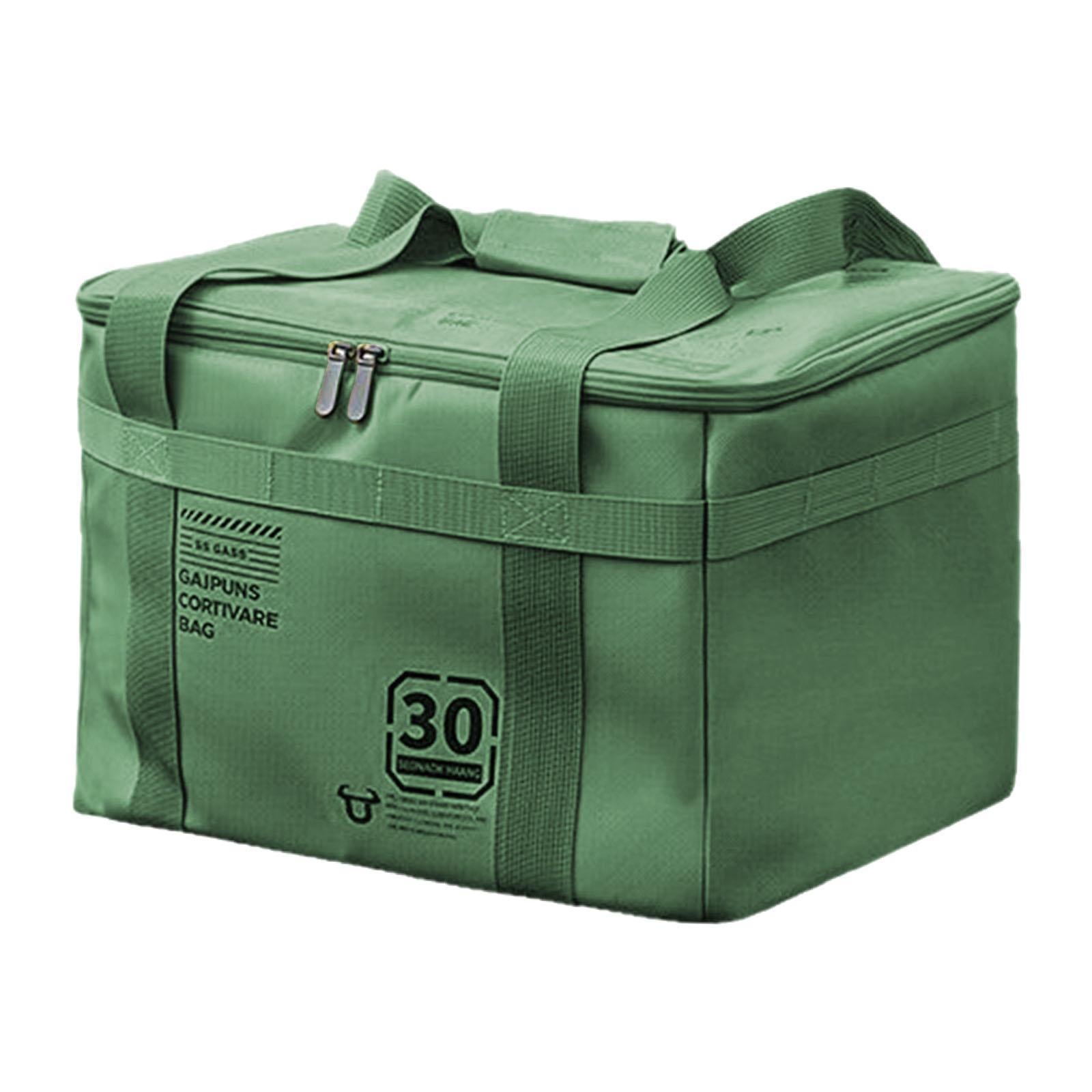 Camping Storage Bag Multifunctional Trunk Organizer for Travel Beach Fishing Green