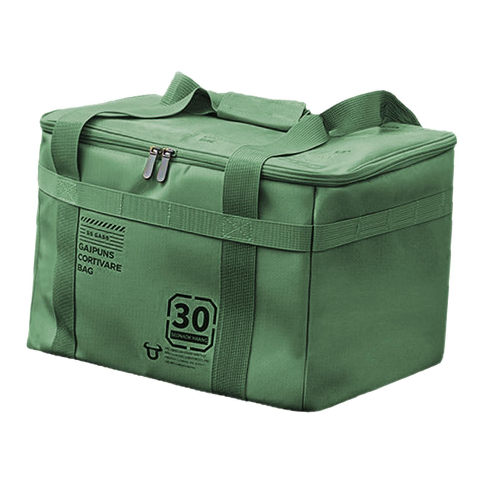 Camping Storage Bag Multifunctional Trunk Organizer for Travel Beach Fishing Green