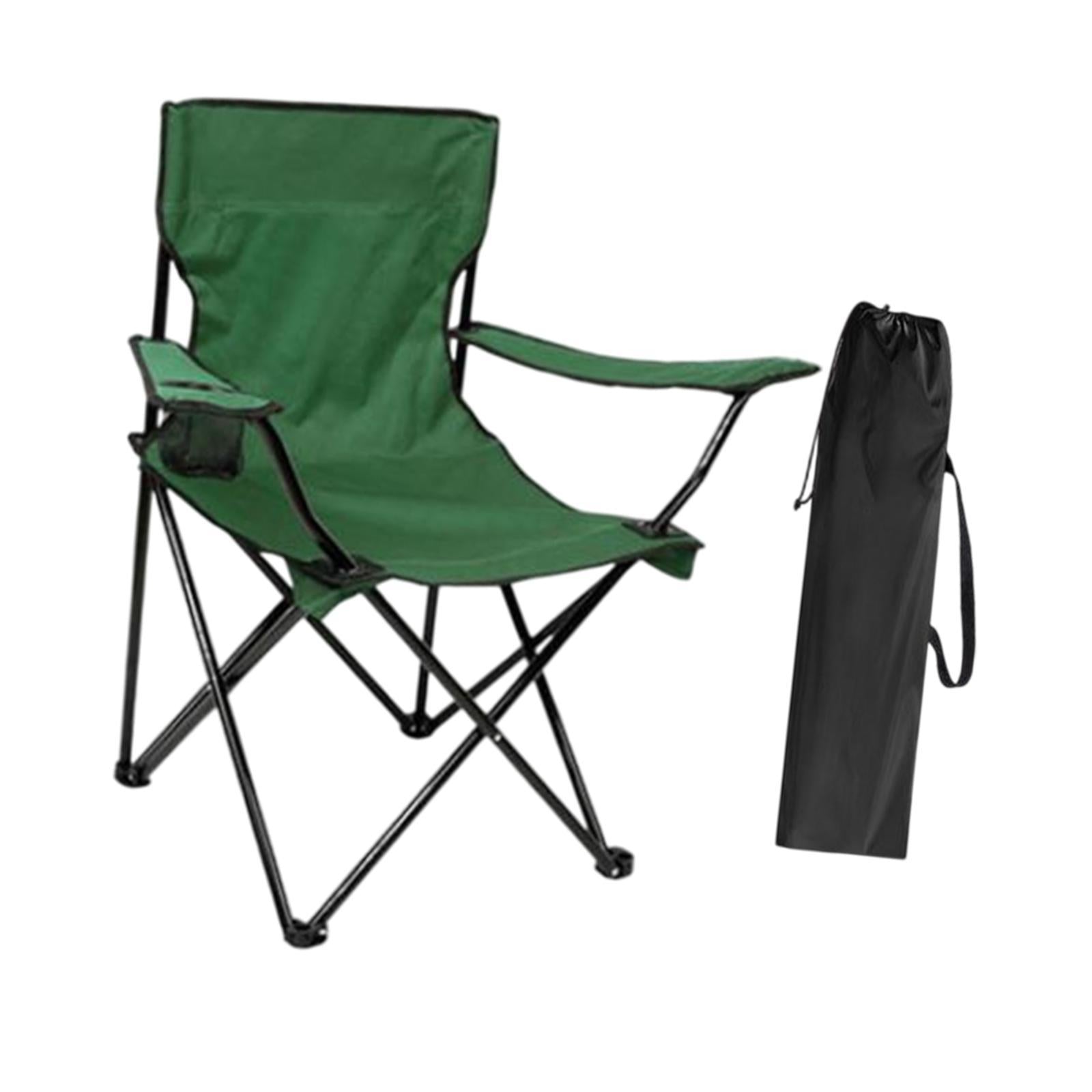 Outdoor Folding Camping Chair Stool Portable Chair for Barbecue Fishing Yard Green