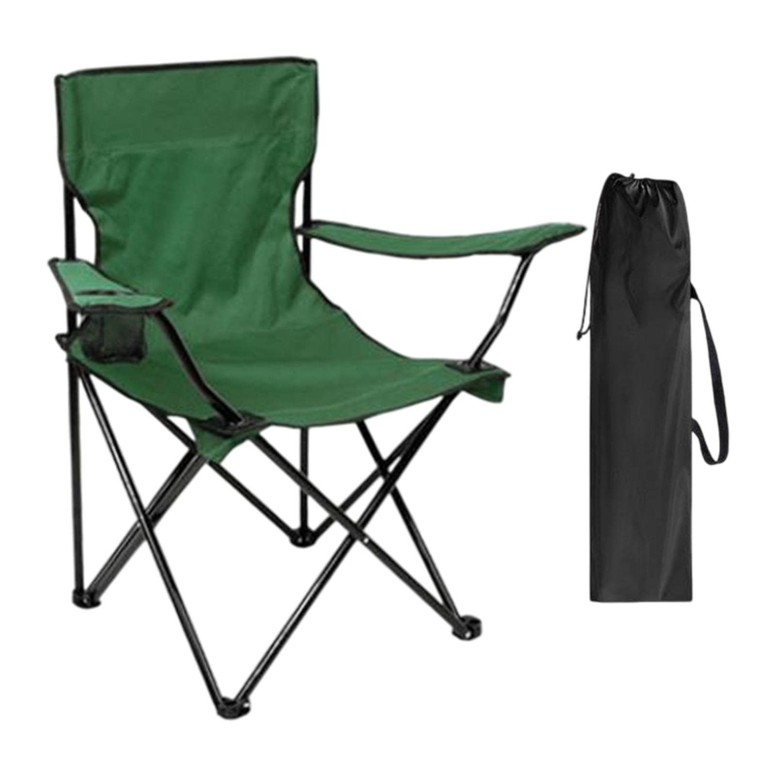 Outdoor Folding Camping Chair Stool Portable Chair for Barbecue Fishing Yard Green