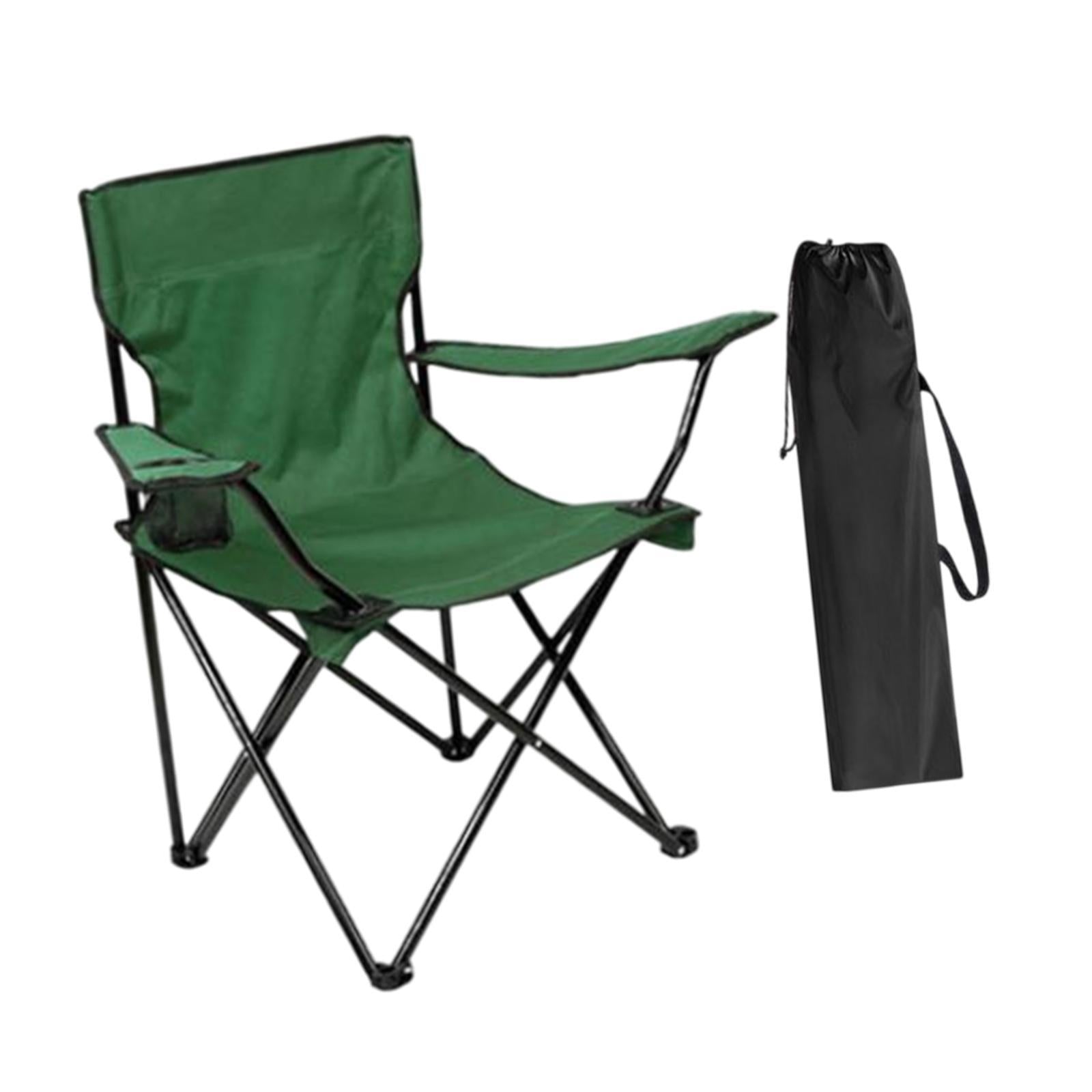 Outdoor Folding Camping Chair Stool Portable Chair for Barbecue Fishing Yard Green
