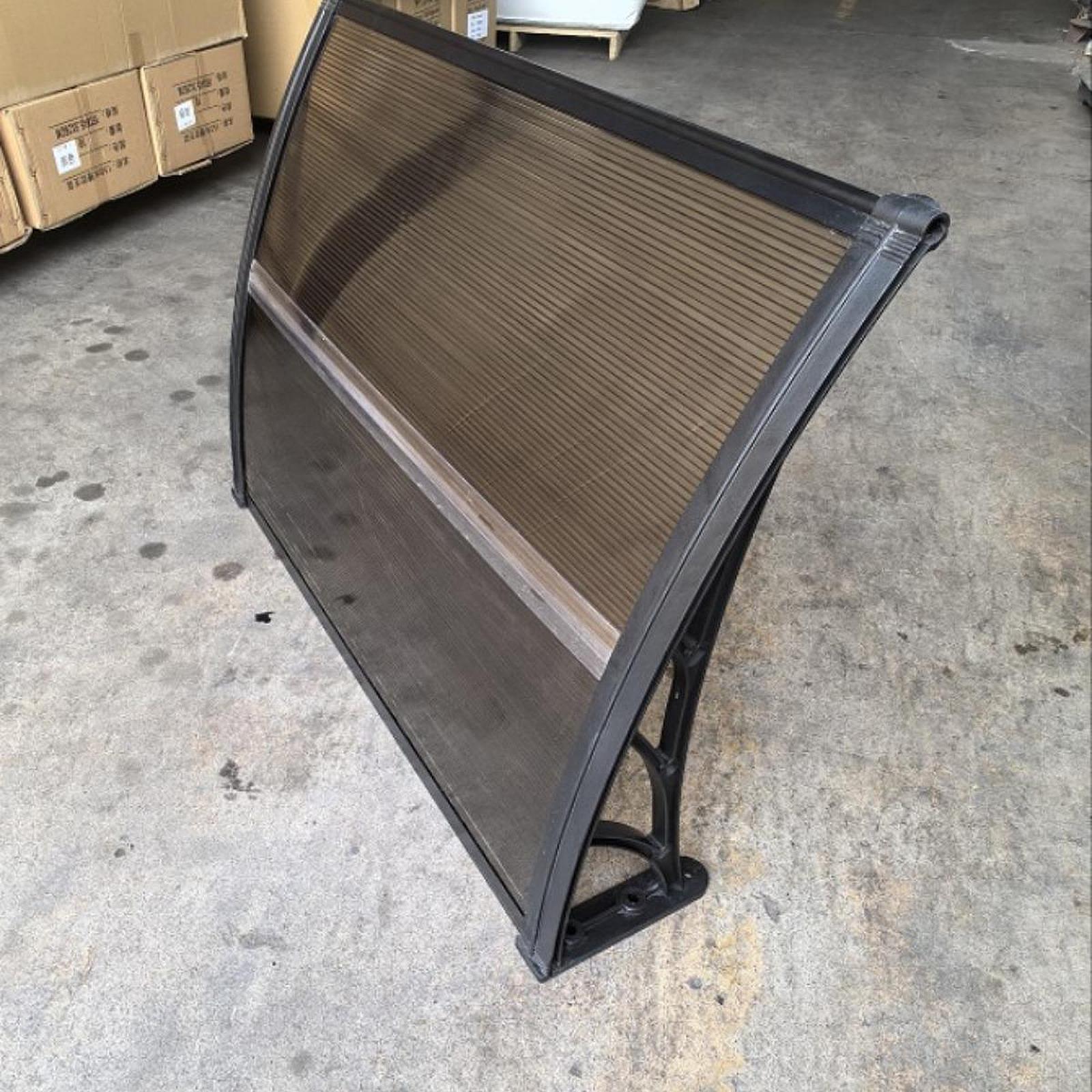 Window Awning Versatile Decoration Door Canopy for Entrance Garage Household Light Brown