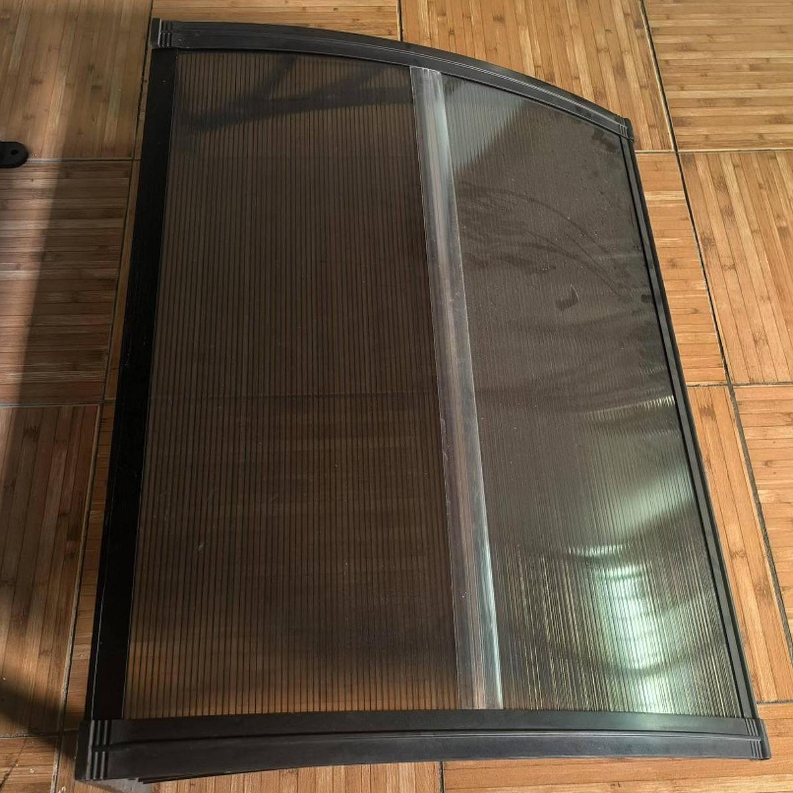 Window Awning Versatile Decoration Door Canopy for Entrance Garage Household Light Brown