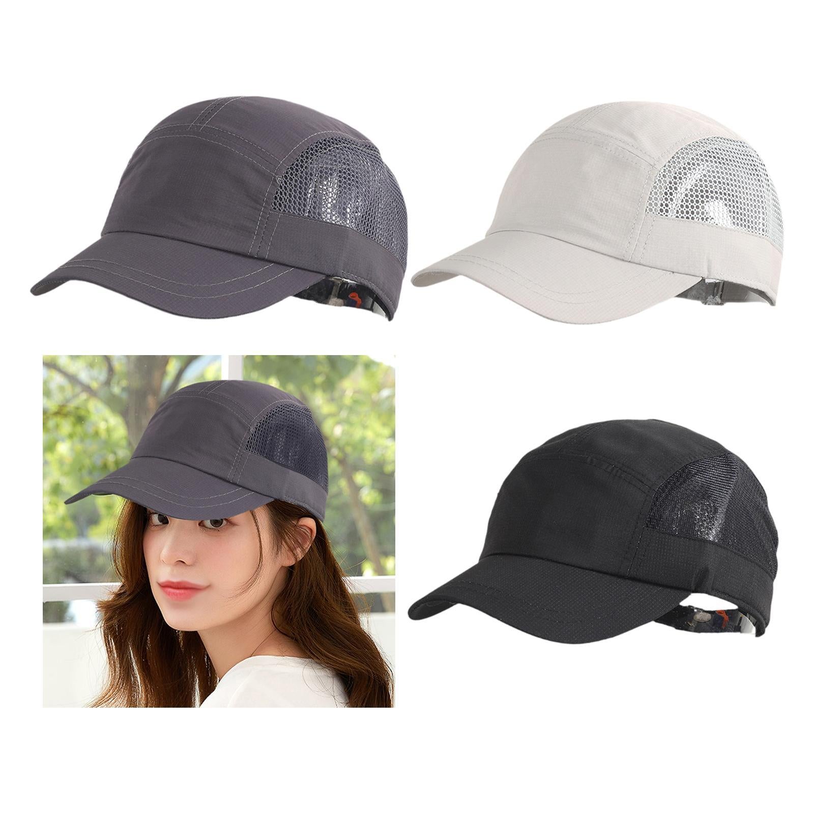 Golf Hat Outdoor Quick Dry Athletic Sports Cap for Marathon Traveling Hiking dark gray