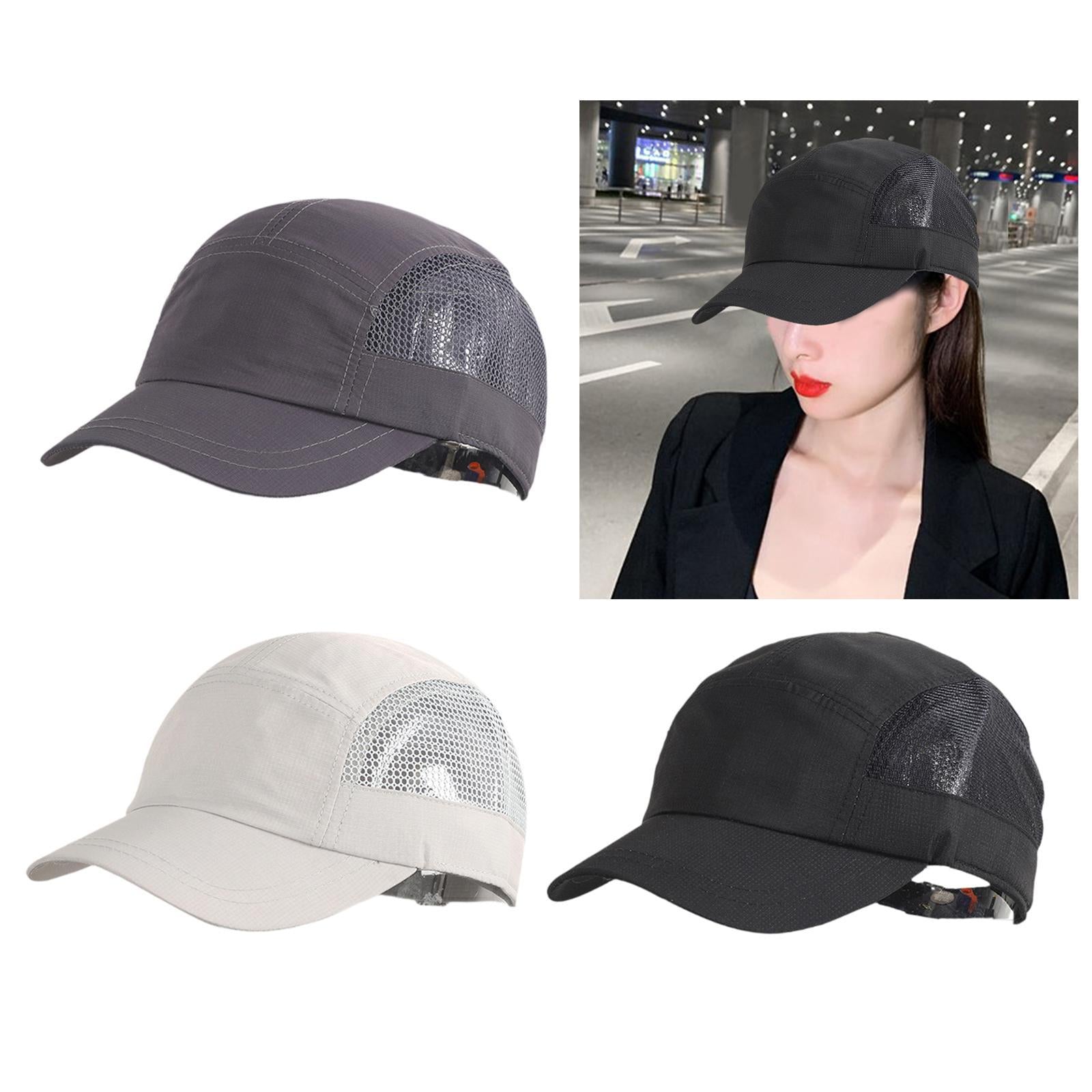 Golf Hat Outdoor Quick Dry Athletic Sports Cap for Marathon Traveling Hiking dark gray