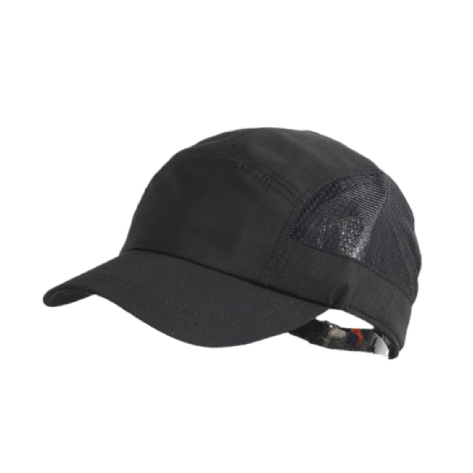 Golf Hat Outdoor Quick Dry Athletic Sports Cap for Marathon Traveling Hiking black