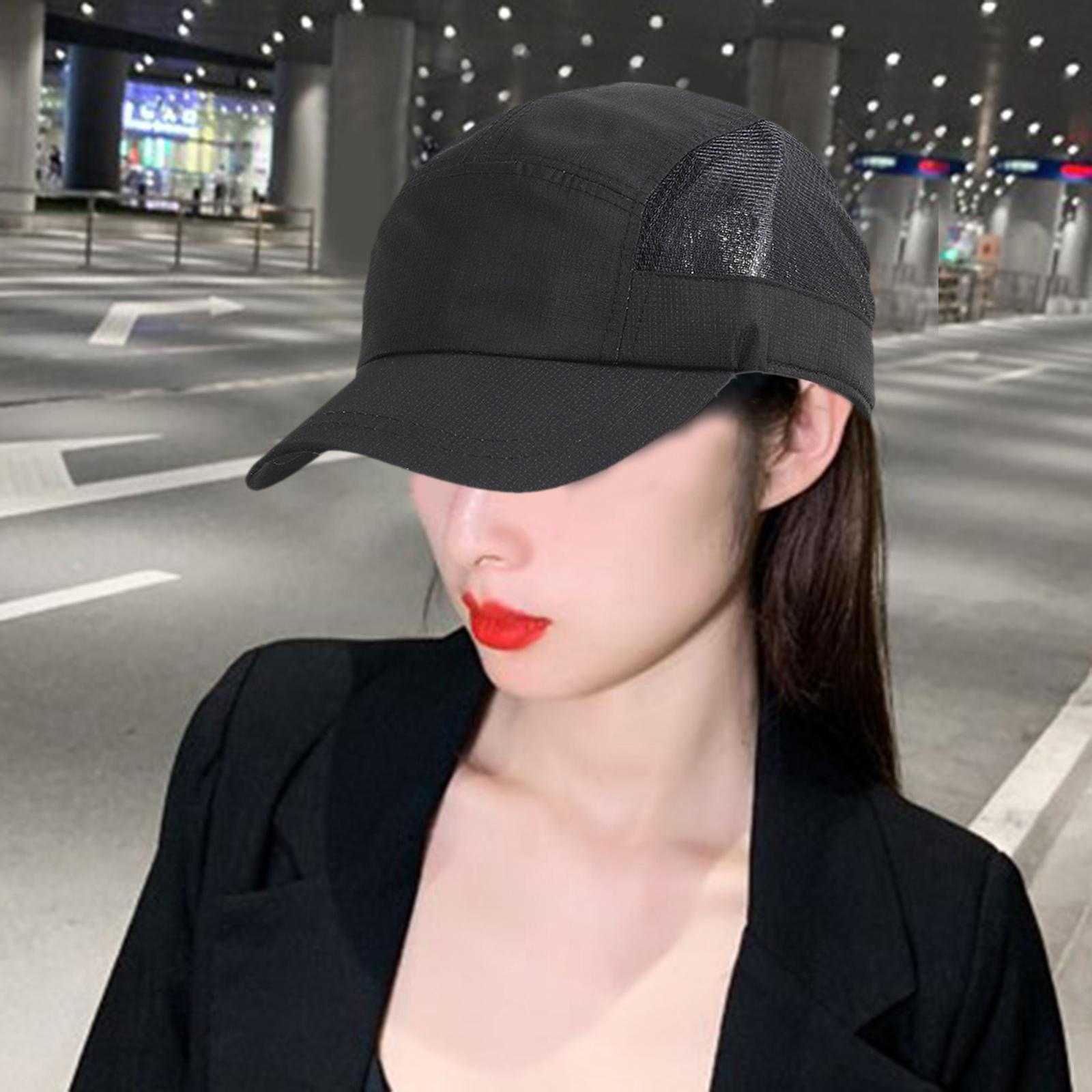 Golf Hat Outdoor Quick Dry Athletic Sports Cap for Marathon Traveling Hiking black