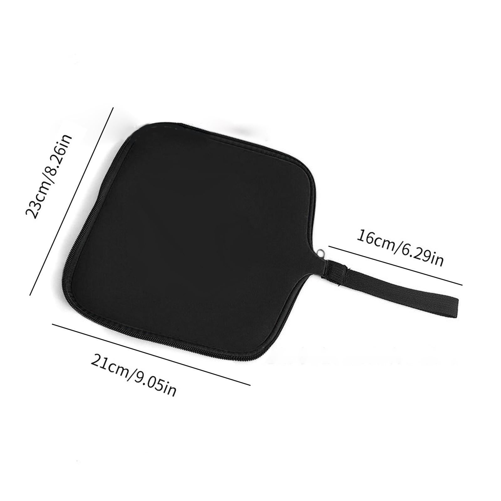 Travel Mouse Case Laptop Cord Organizer Multiuse Portable Mouse Pad for Home Black