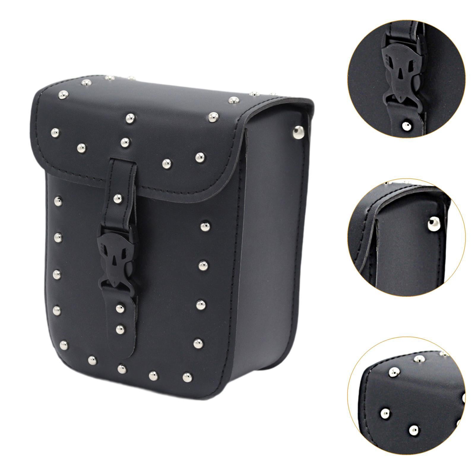 Handlebar Front Bag Motorcycle Waterproof Phone Holder Scooter Handlebar Bag with rivets