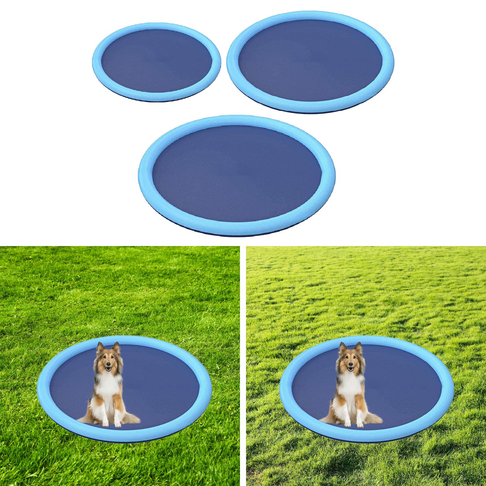 Splash Pad for Dogs Multifunctional Portable Anti Slip for Lawn Yard Outside Diameter 100cm