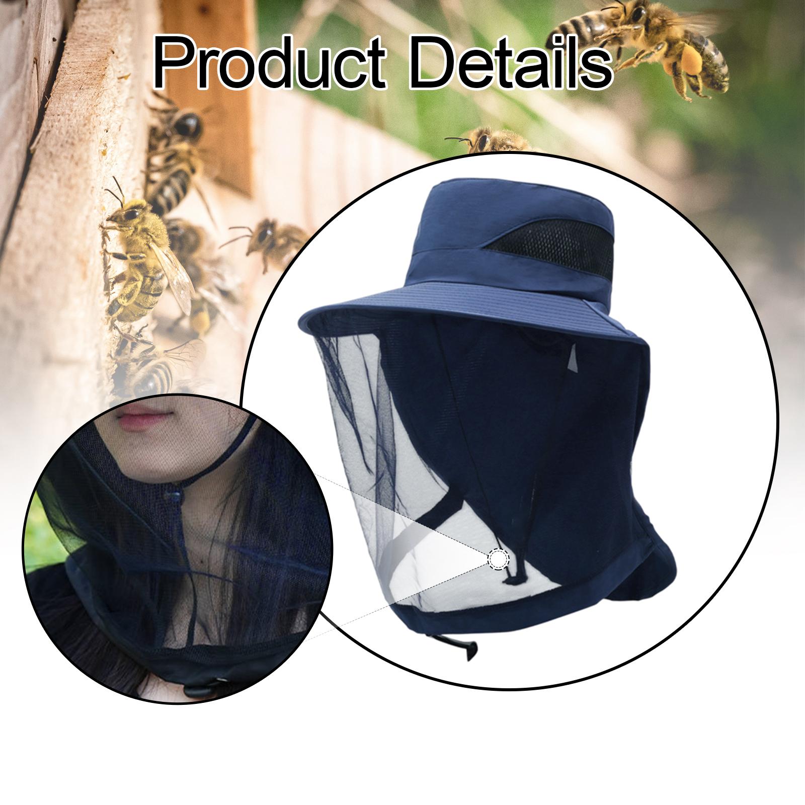 Beekeeping Netting Hat Net for Adults for Gardening Backpacking Climbing Navy