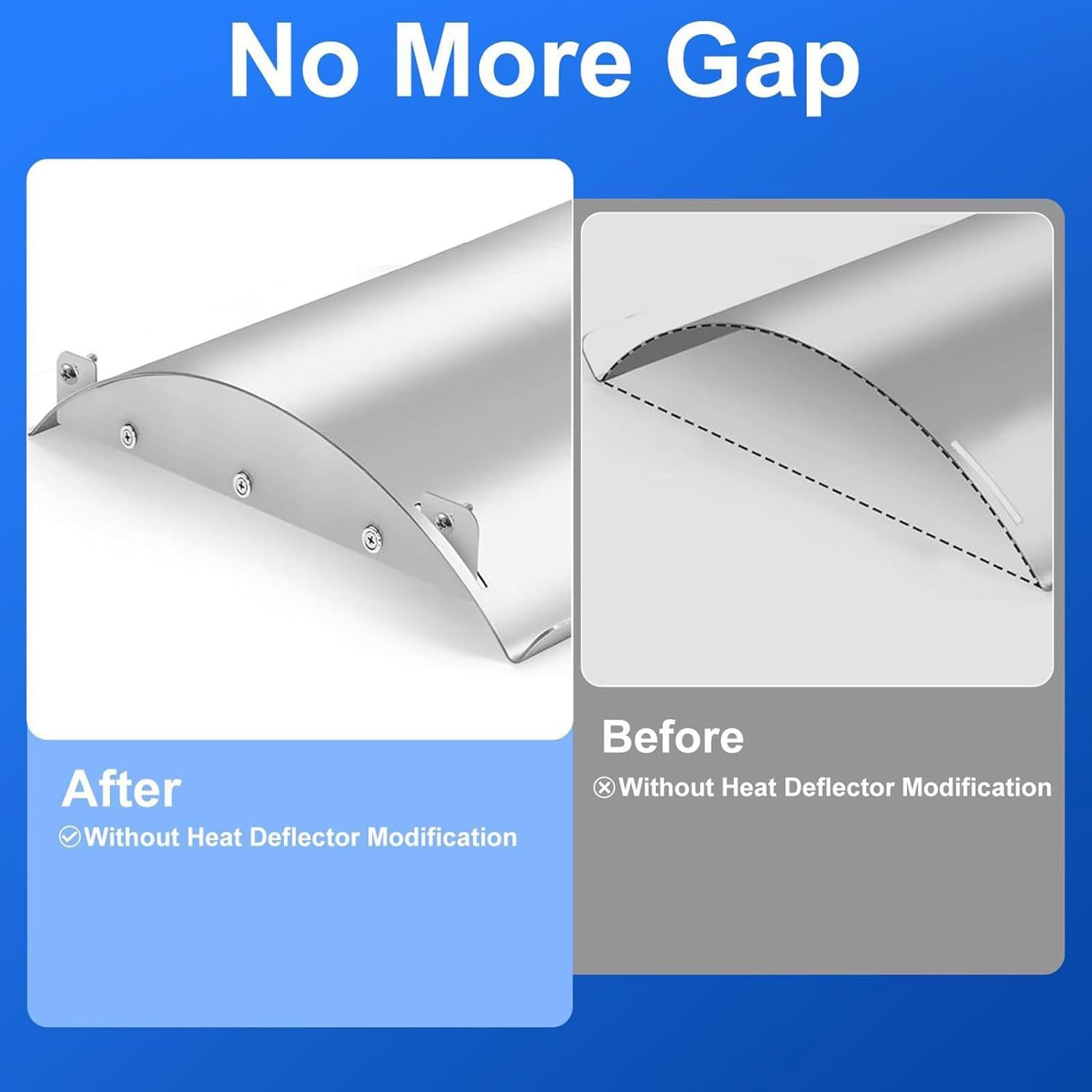 Heat Diffuser Plate Less Fly Dust Heavy Duty Heat Deflector Plate for Grill