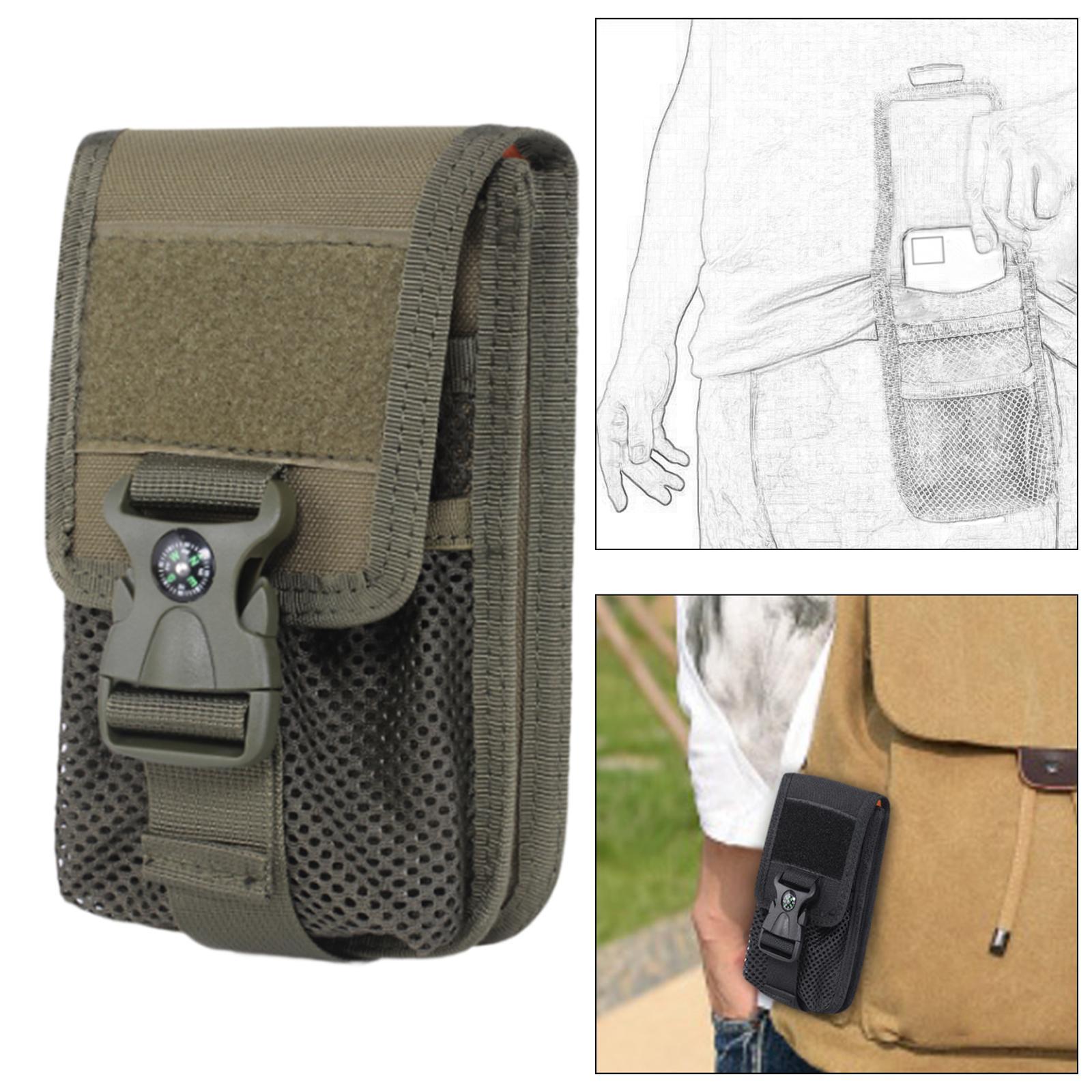 Phone Waist Bag Portable Wear Resistant Organizer for Climbing Travel Hiking Green