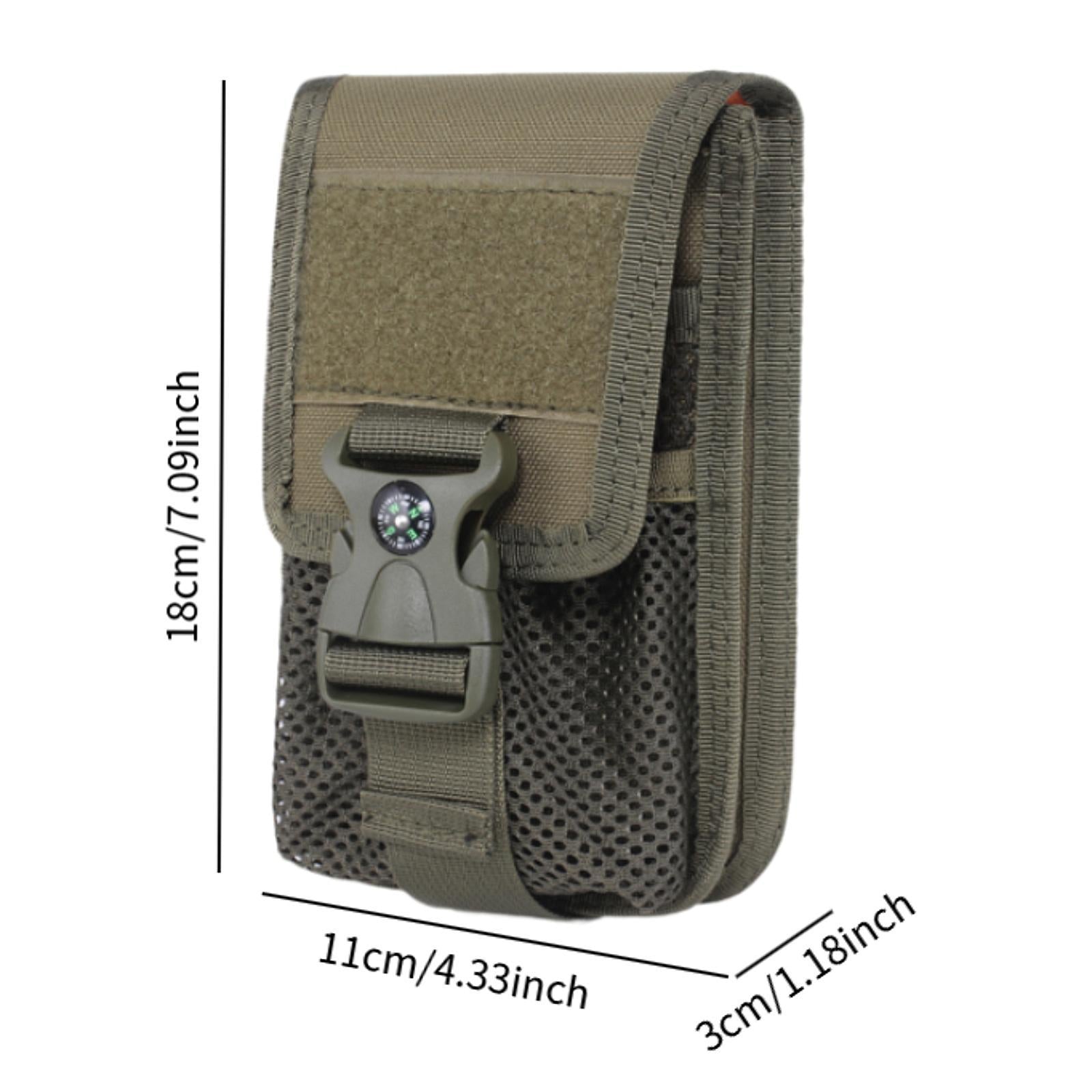 Phone Waist Bag Portable Wear Resistant Organizer for Climbing Travel Hiking Green