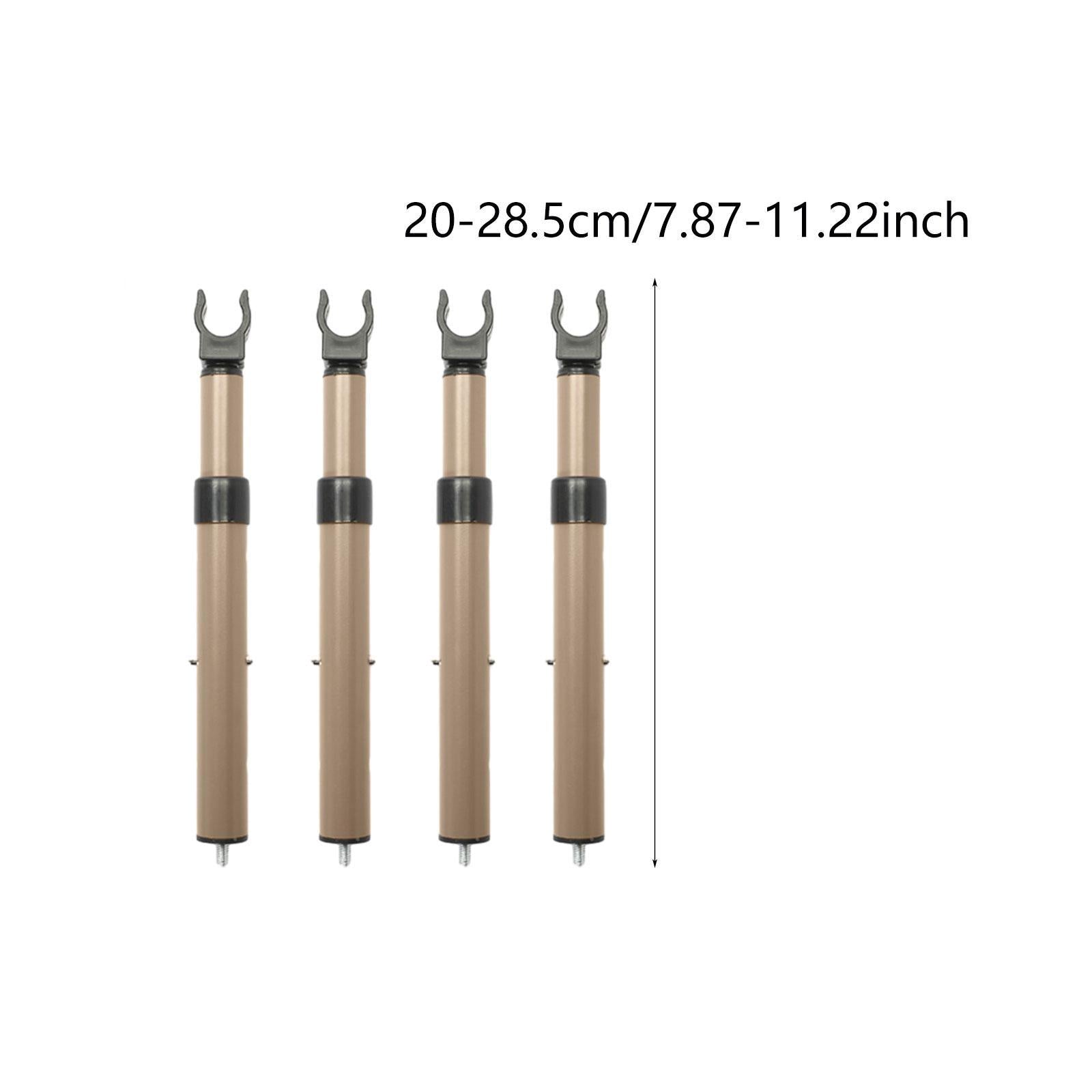 4Pcs Camping Cart Table Support Rod Lifting Rod for Hiking Wagon Cart Picnic Champagne