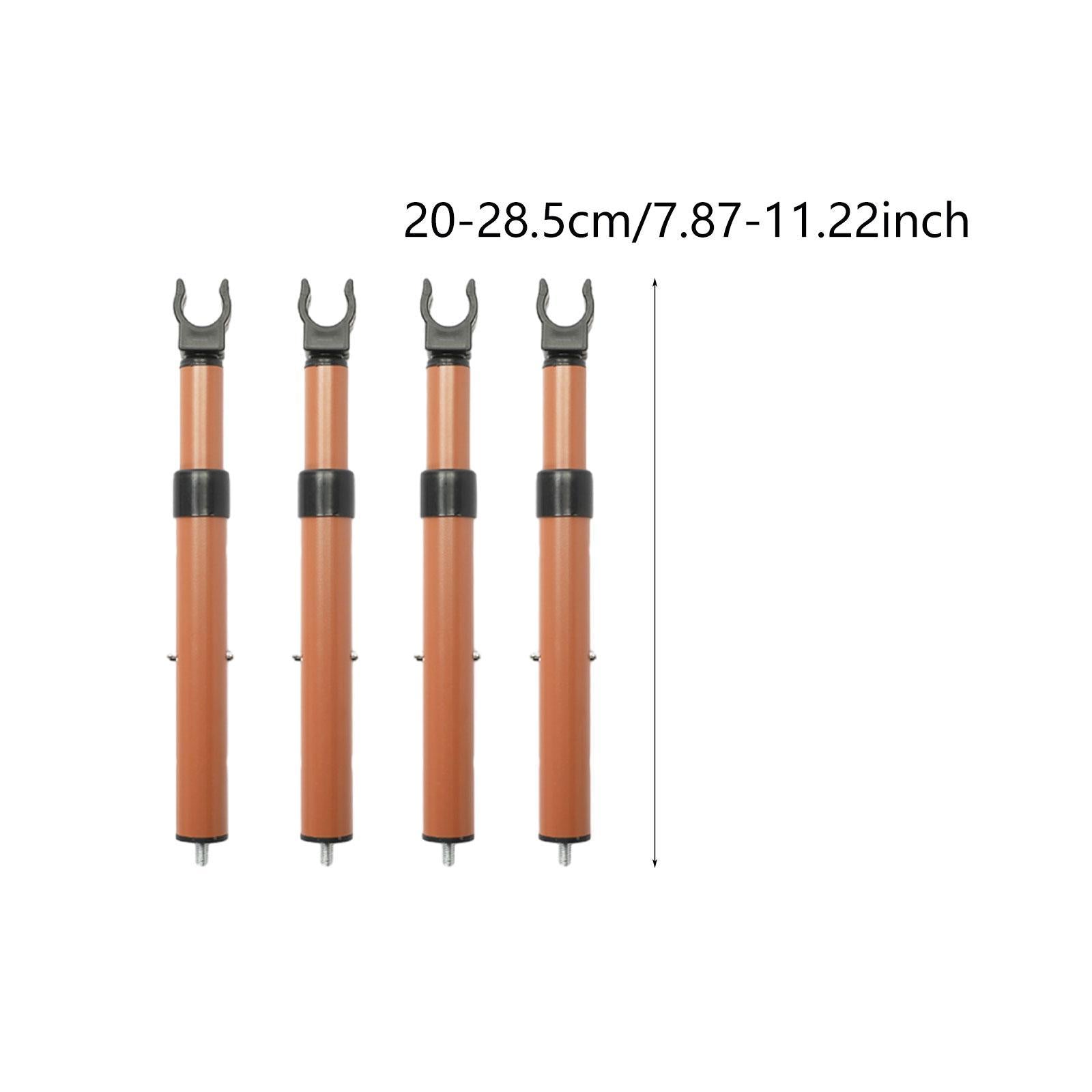 4Pcs Camping Cart Table Support Rod Lifting Rod for Hiking Wagon Cart Picnic Orange