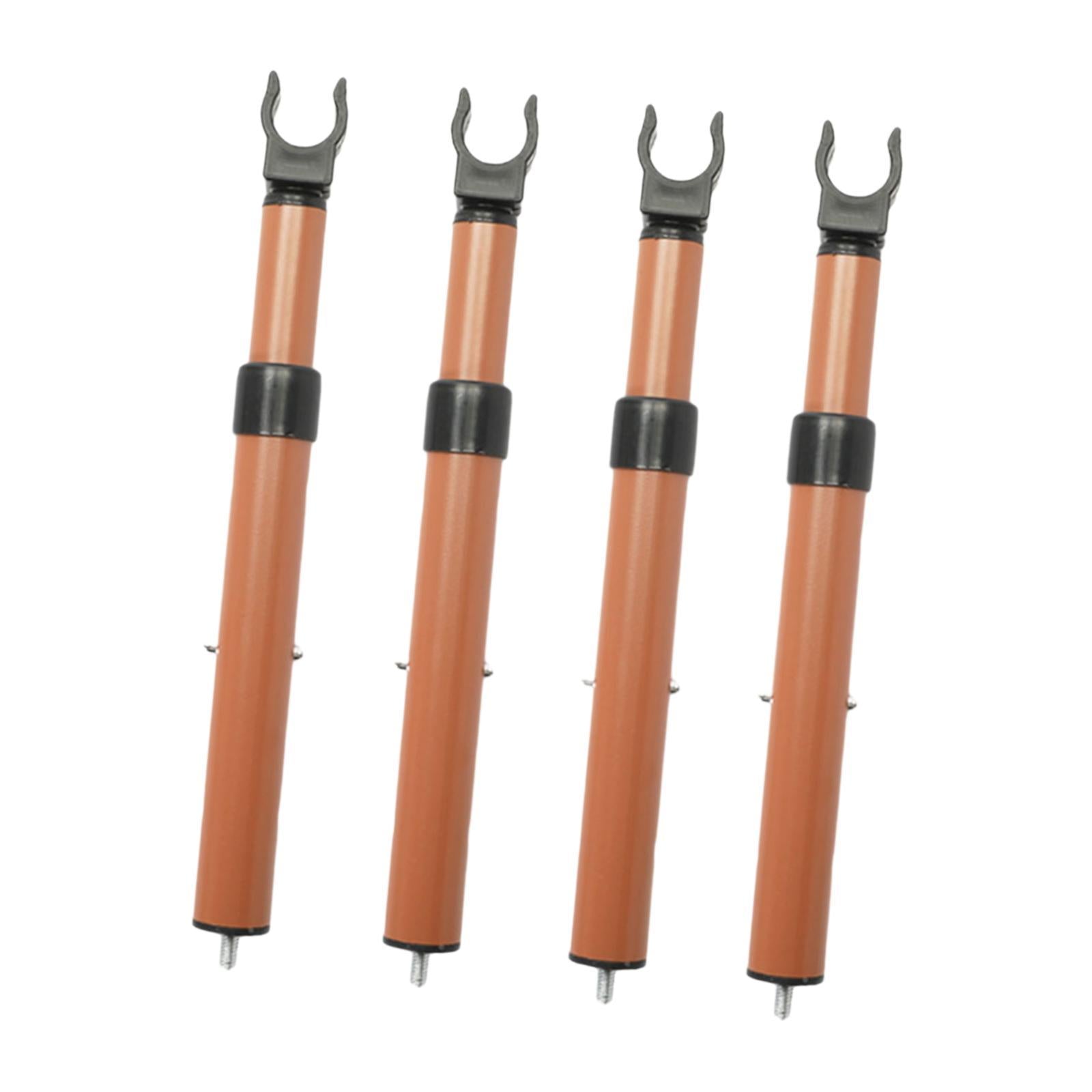 4Pcs Camping Cart Table Support Rod Lifting Rod for Hiking Wagon Cart Picnic Orange