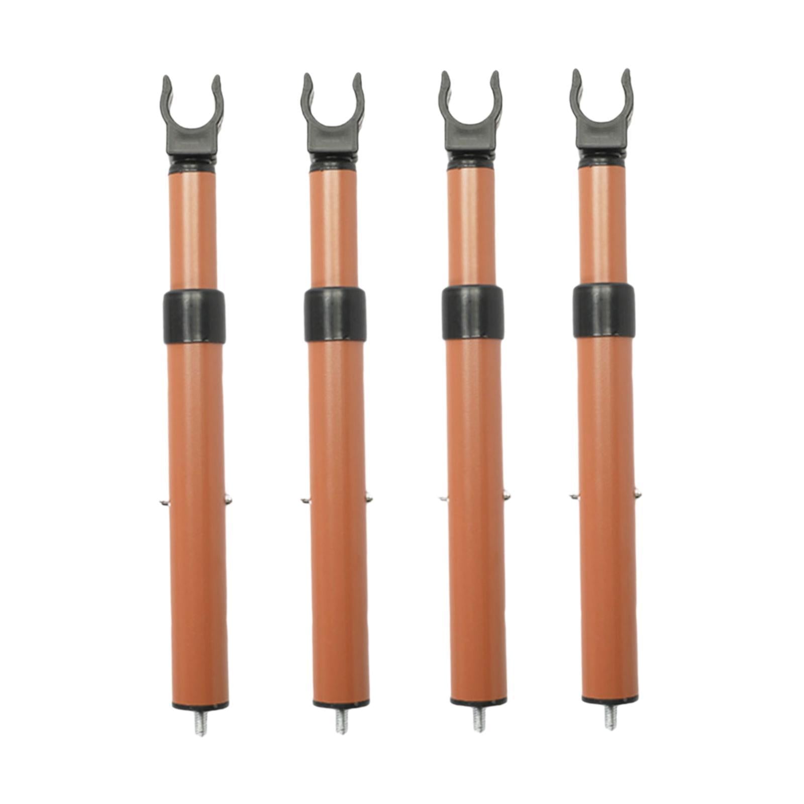 4Pcs Camping Cart Table Support Rod Lifting Rod for Hiking Wagon Cart Picnic Orange