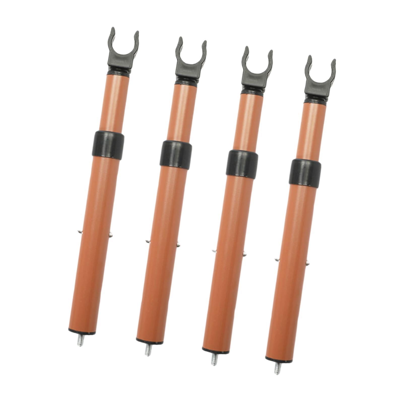 4Pcs Camping Cart Table Support Rod Lifting Rod for Hiking Wagon Cart Picnic Orange