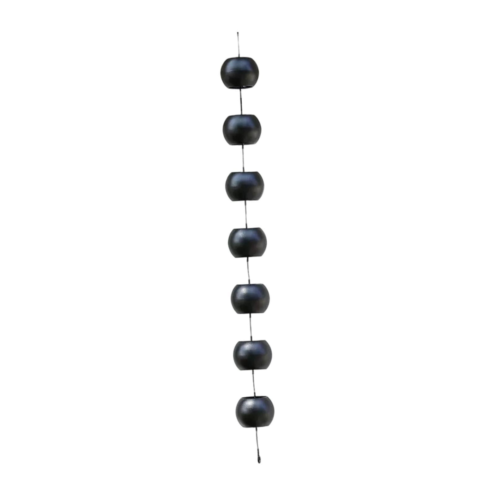 Ball Shaped Rain Chain 1M Easy to Install Rain Bell for Yard Backyard Garden