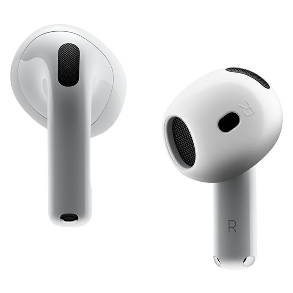 2Pcs Silicone Ear Tips Compatible With AirPods 4 Anti-slip Ultra Thin Earbuds Replacement Protective Cover - Transparent