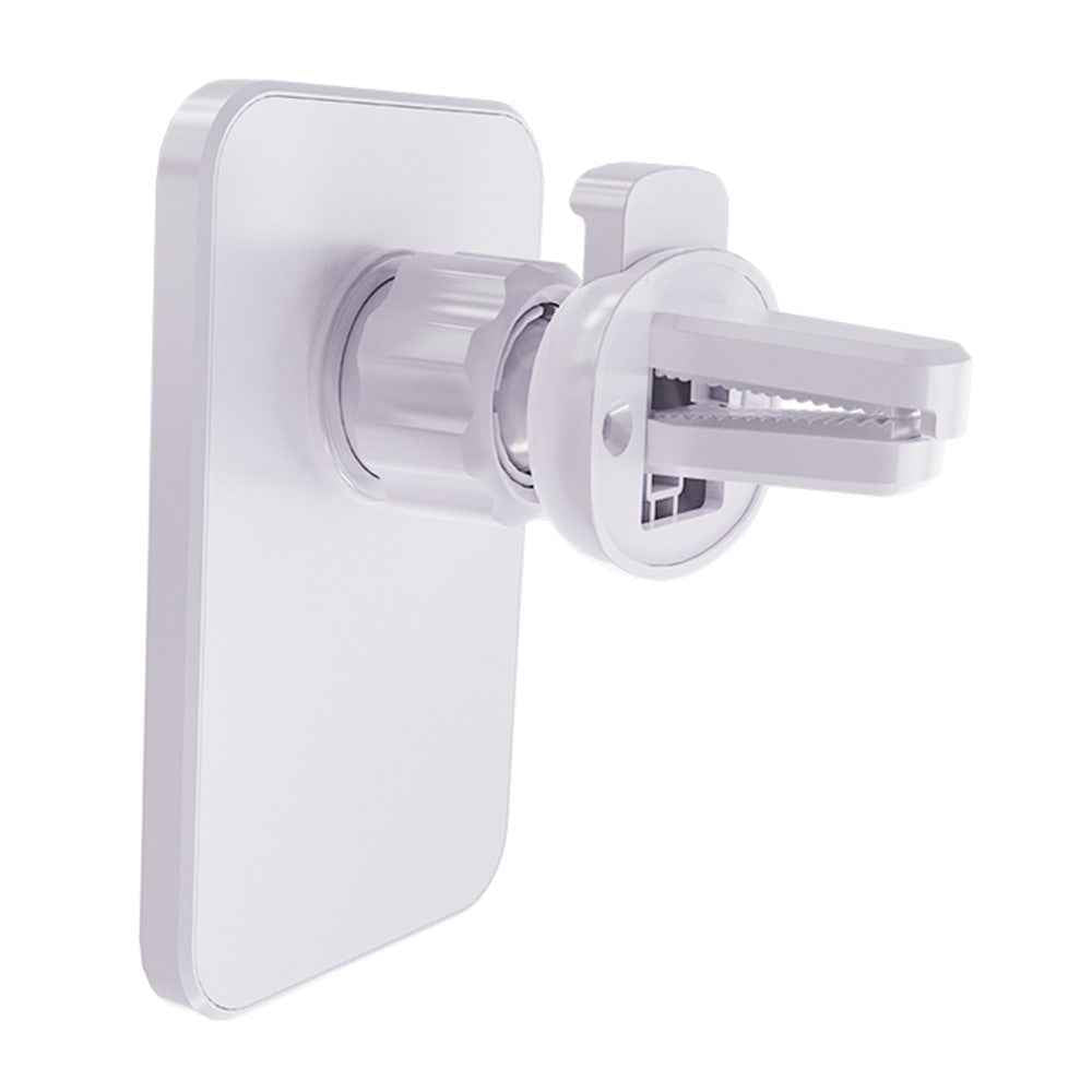 C16 Compatible with MagSafe Car Air Vent Mount Wireless Charger 360 Degree Rotatable 15W Fast Charger - White